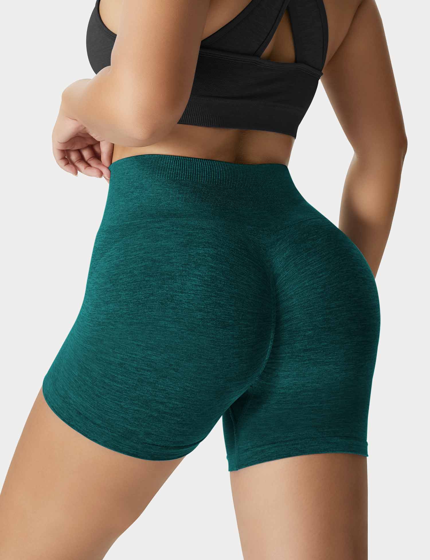 YGLEO Light Color Amplify Seamless Shorts