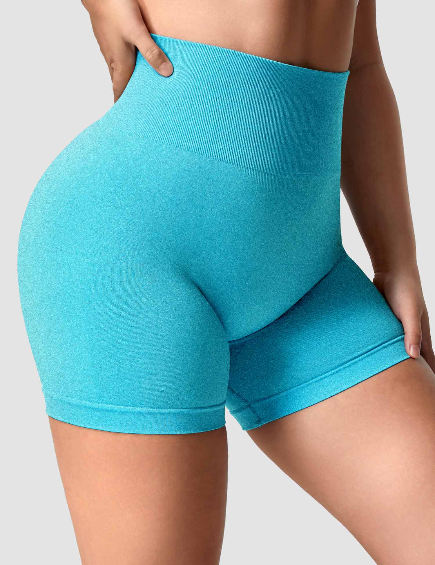 YGLEO Smile Contour Seamless Shorts