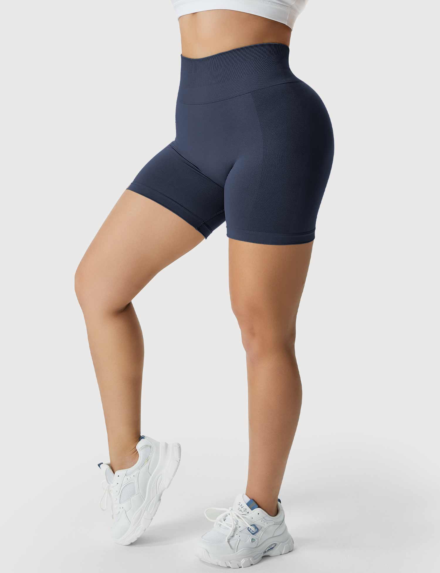 YGLEO Light Color Amplify Seamless Shorts