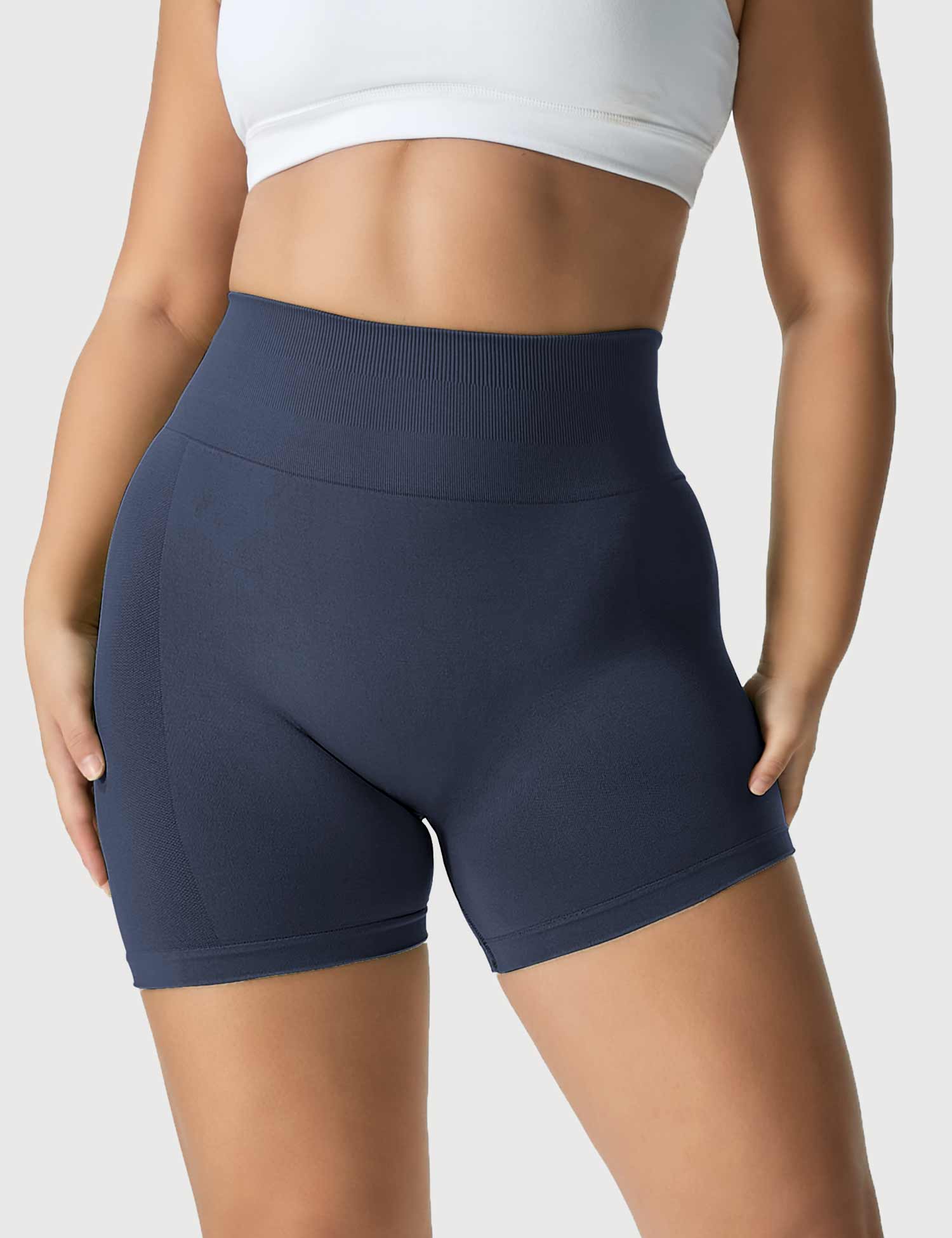YGLEO Light Color Amplify Seamless Shorts