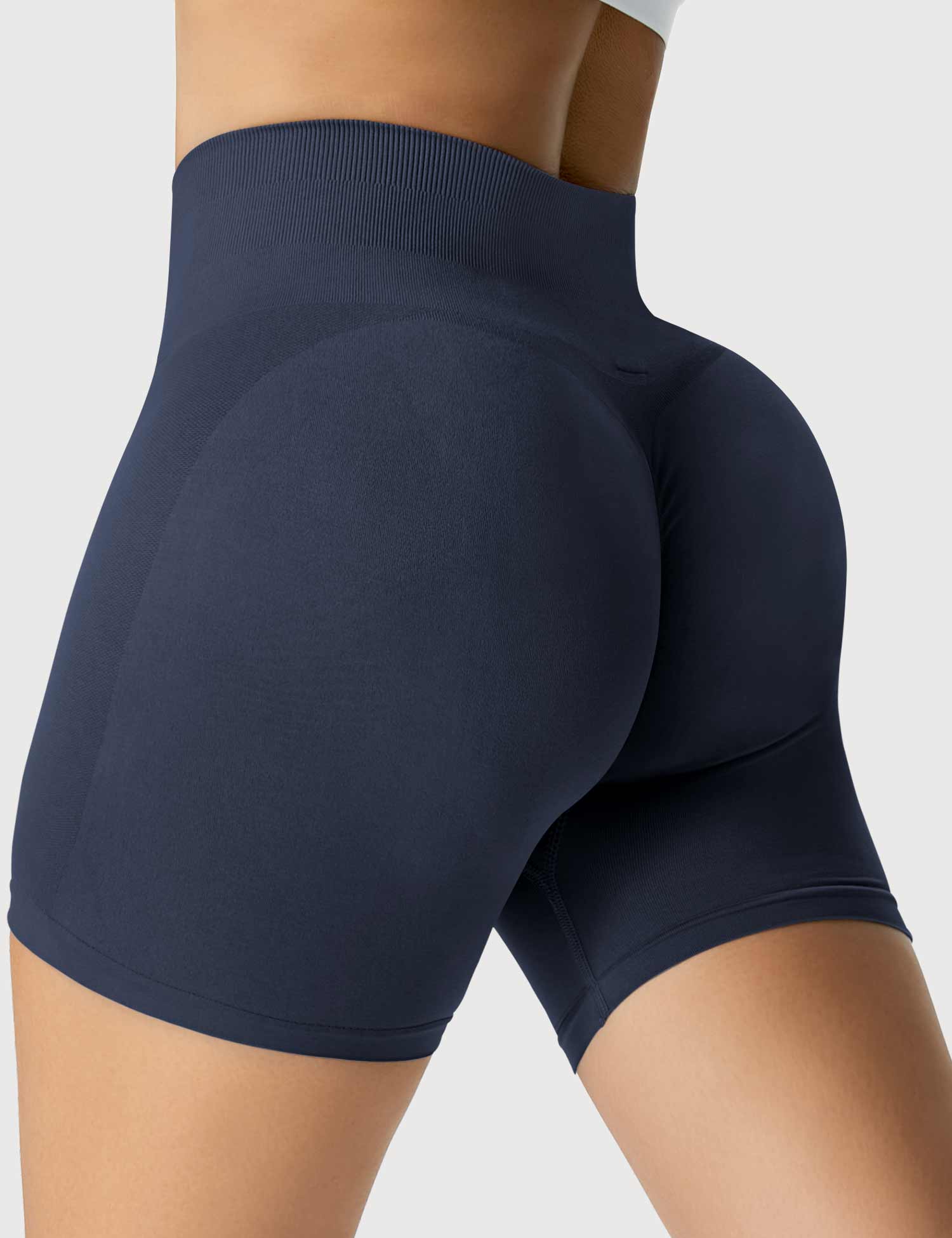 YGLEO Light Color Amplify Seamless Shorts