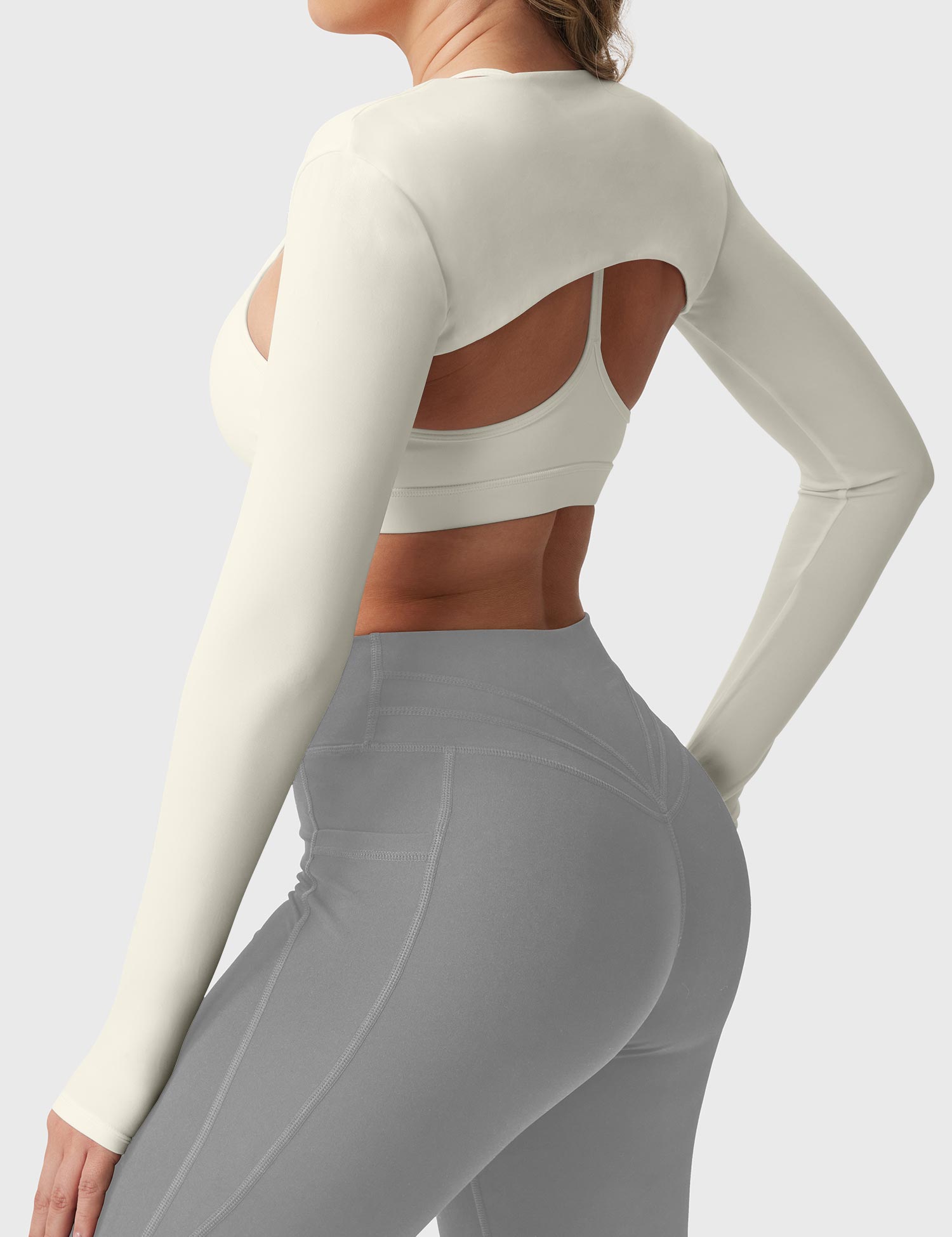 YGLEO Mini Long Sleeve Bolero Shrug