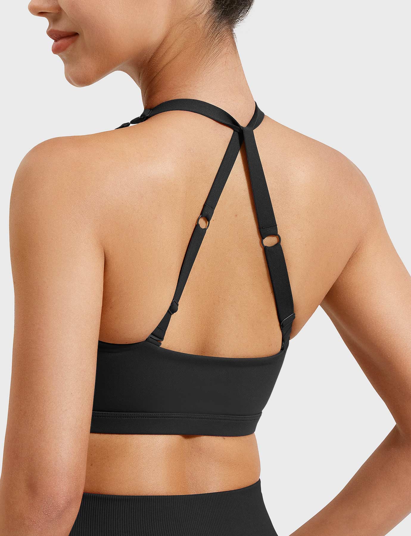 YGLEO Micaela Twist Front Sports Bra
