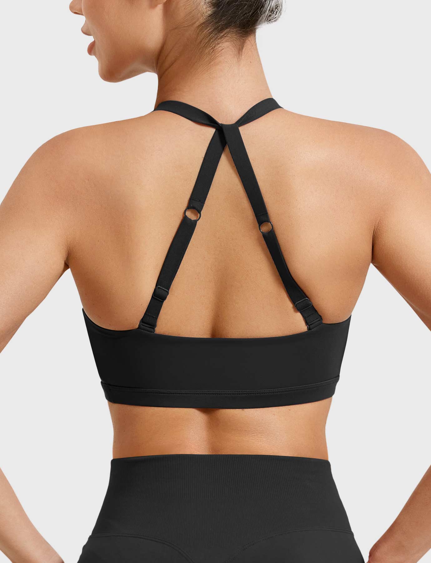 YGLEO Micaela Twist Front Sports Bra