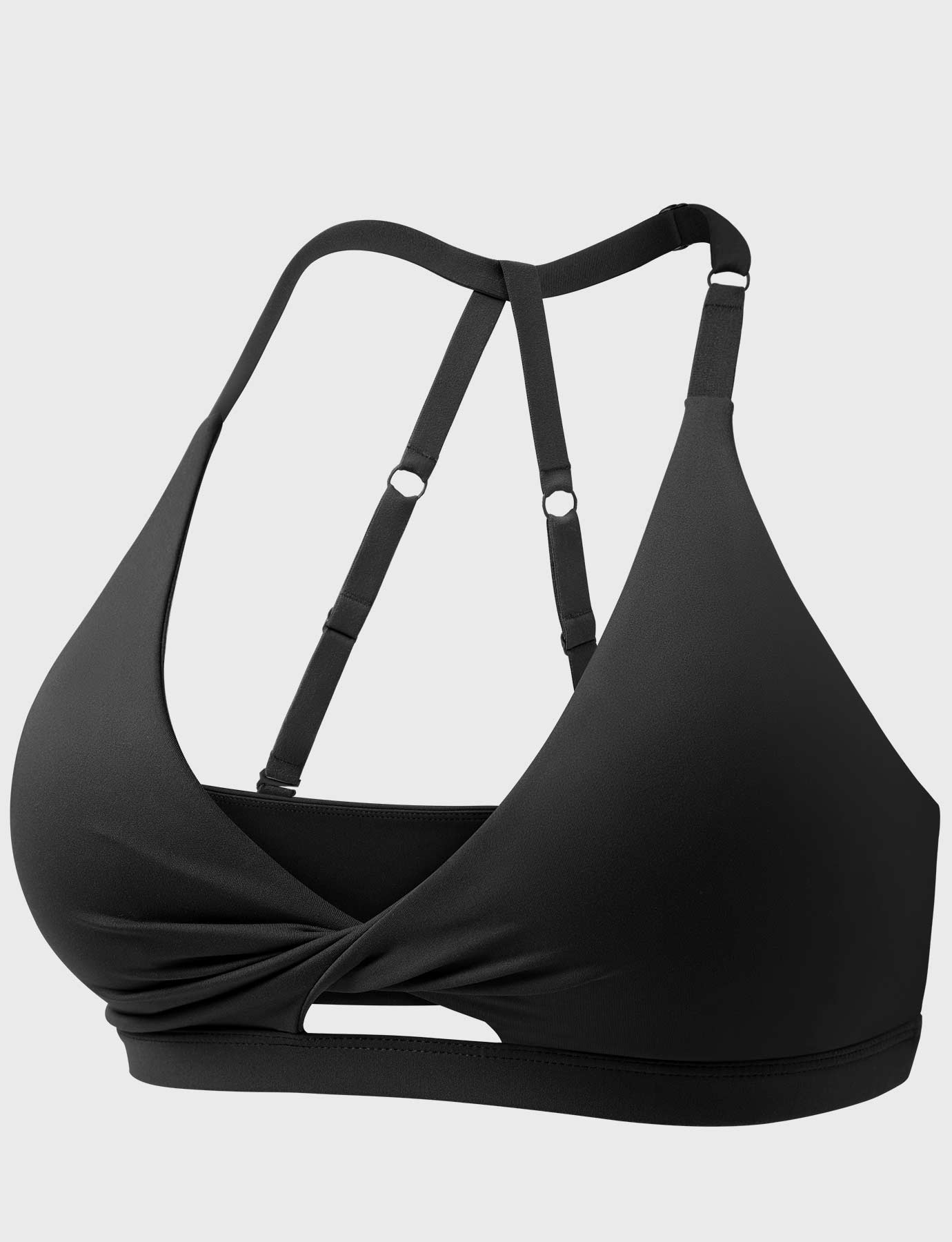 YGLEO Micaela Twist Front Sports Bra