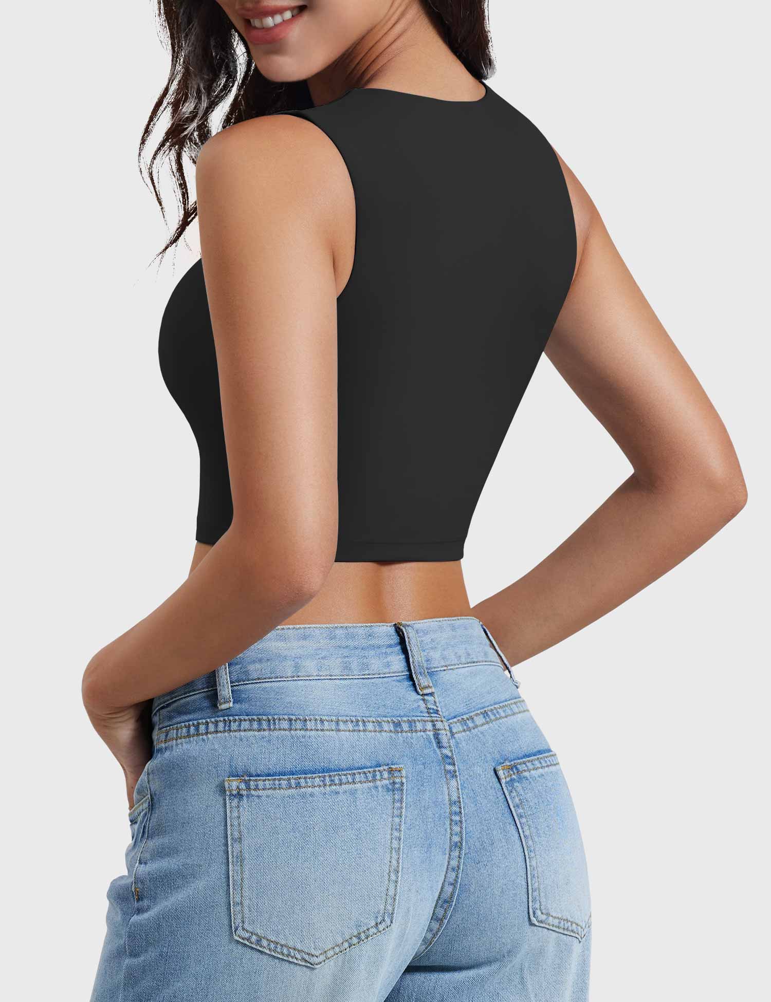 YGLEO Lelia Sleeveless Crop Top