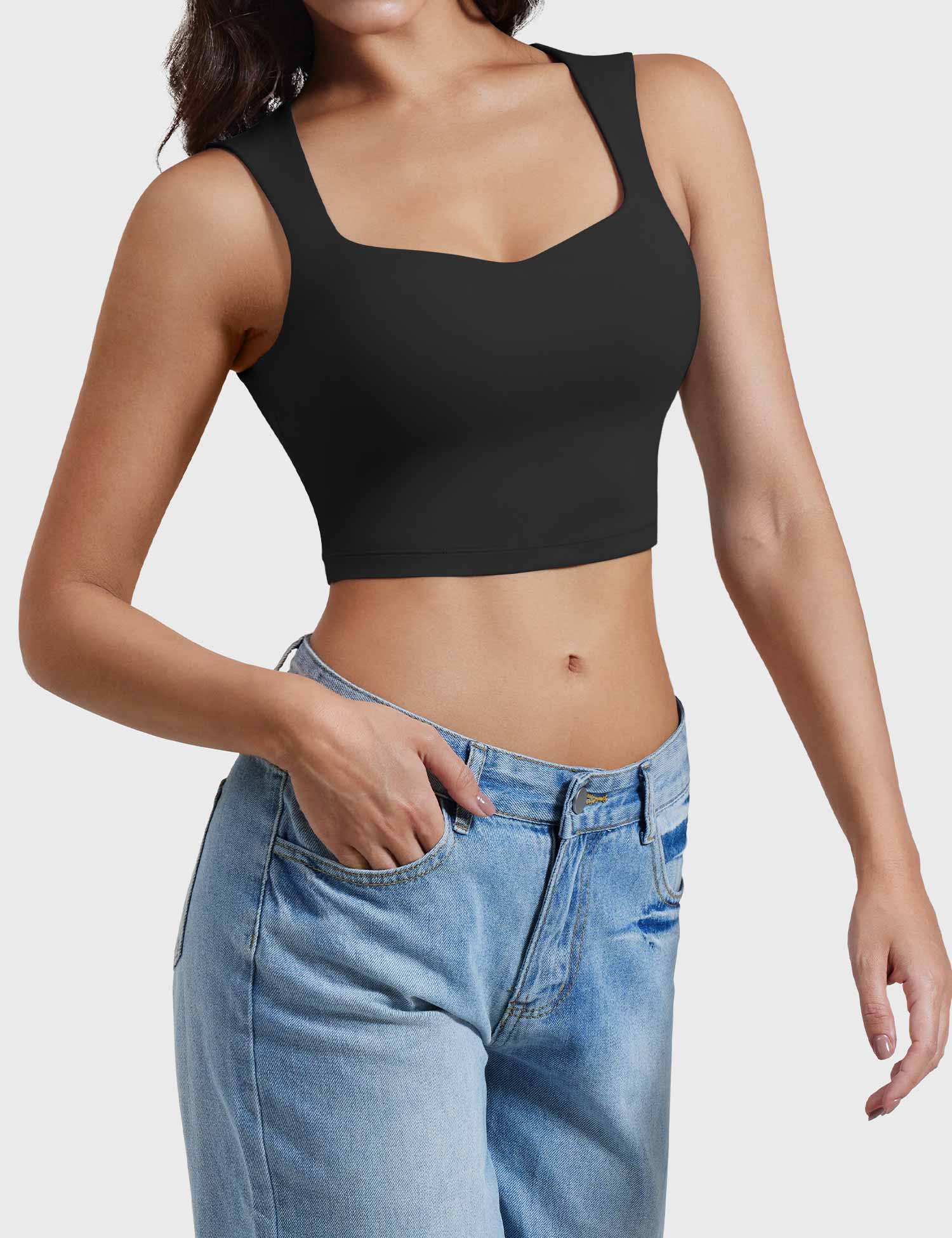 YGLEO Lelia Sleeveless Crop Top