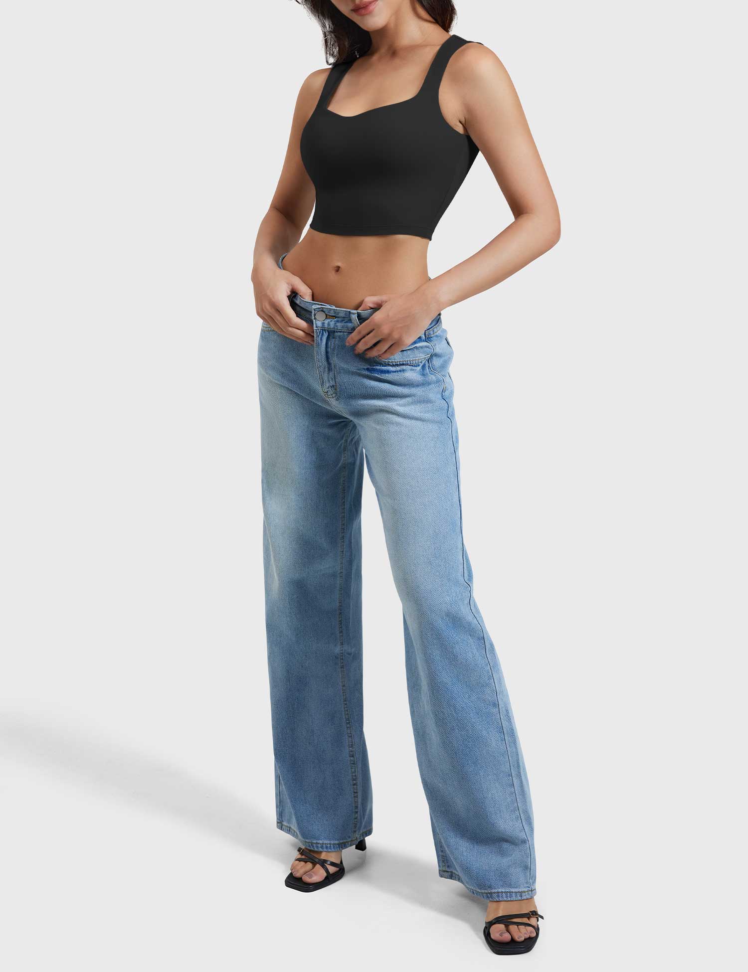 YGLEO Lelia Sleeveless Crop Top