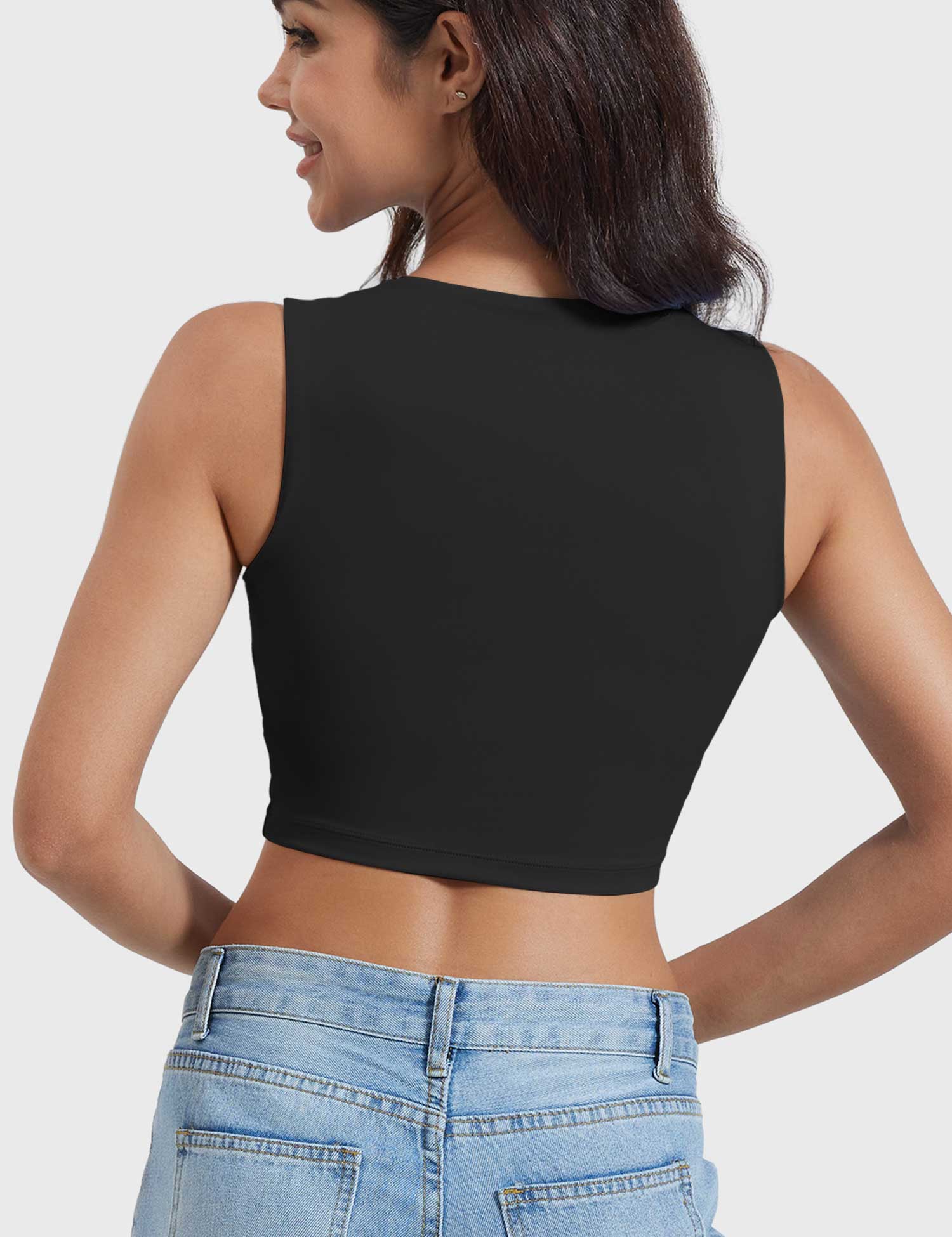 YGLEO Lelia Sleeveless Crop Top