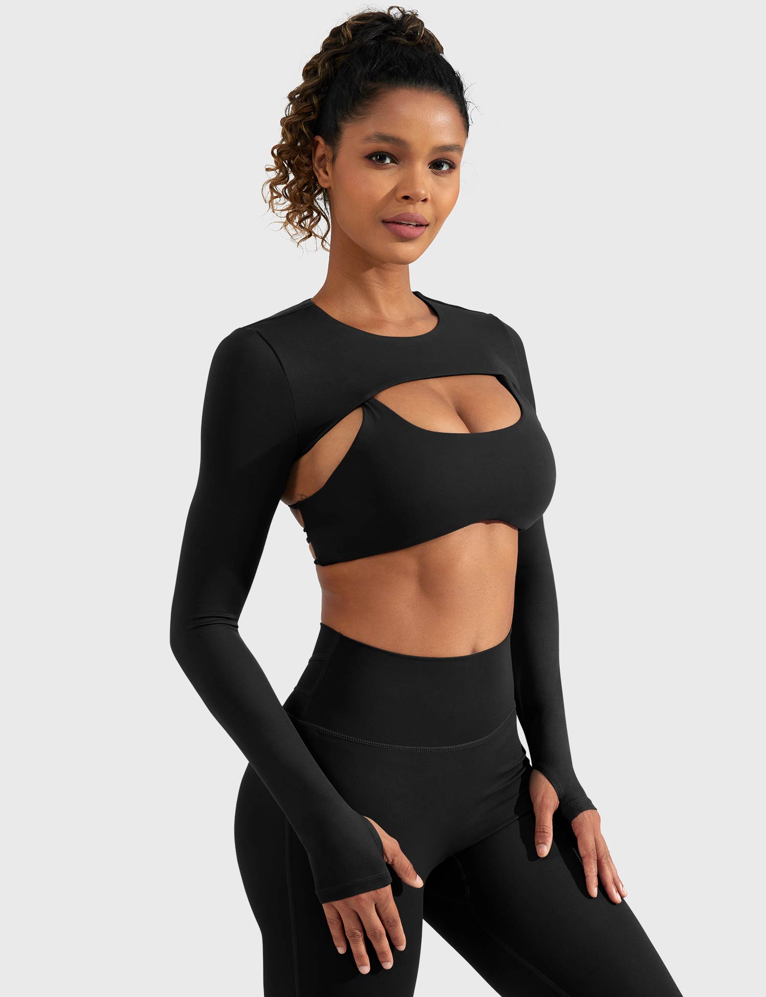 YGLEO Crissy Long Sleeve Bolero Shrug