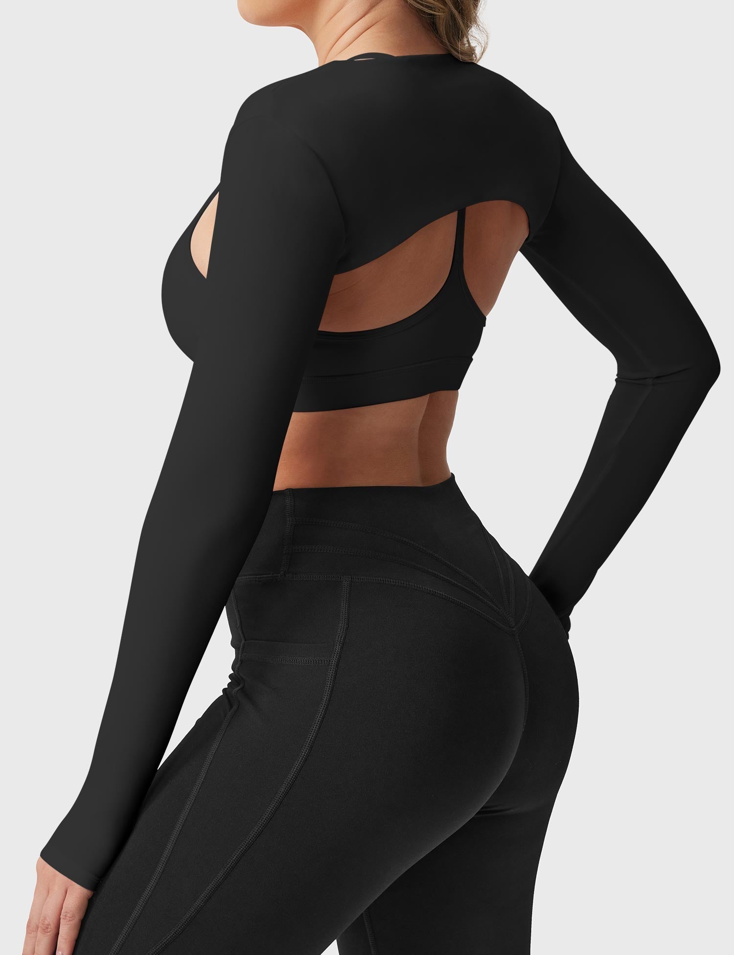 YGLEO Mini Long Sleeve Bolero Shrug