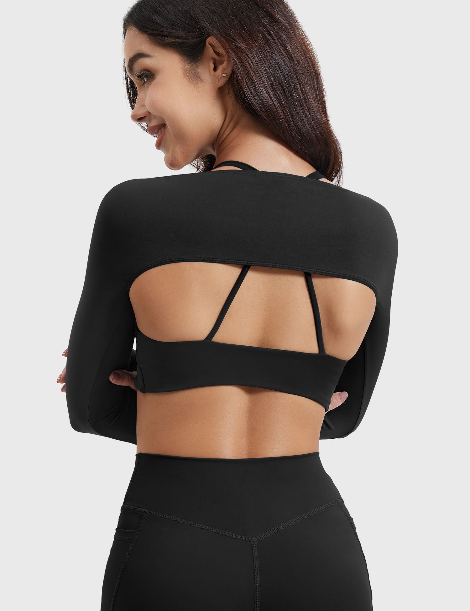 YGLEO Kozie Long Sleeve Bolero Shrug