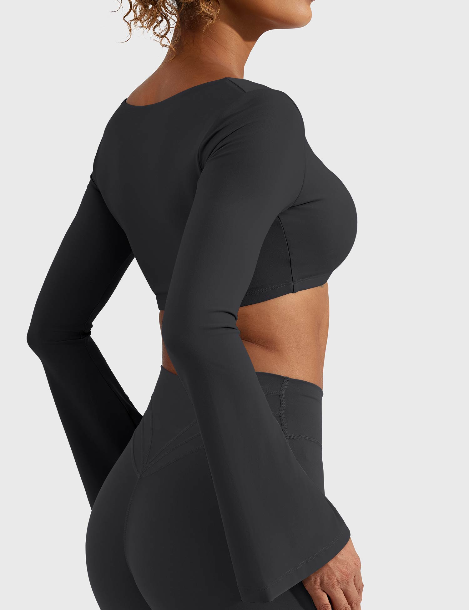 YGLEO Sweety Long Sleeves Crop Top