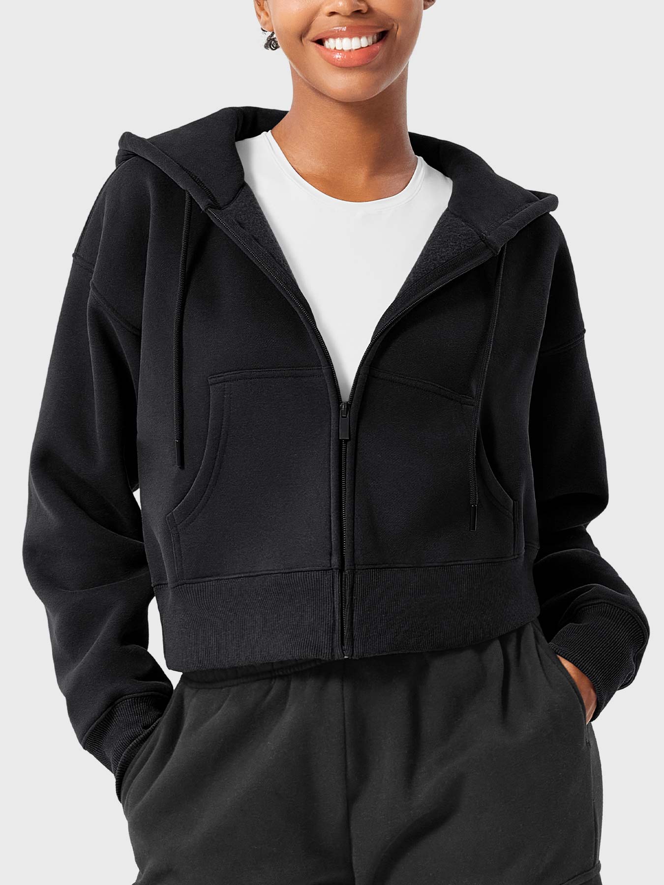 YGLEO Katrine Zip Up Fleece Hoodies