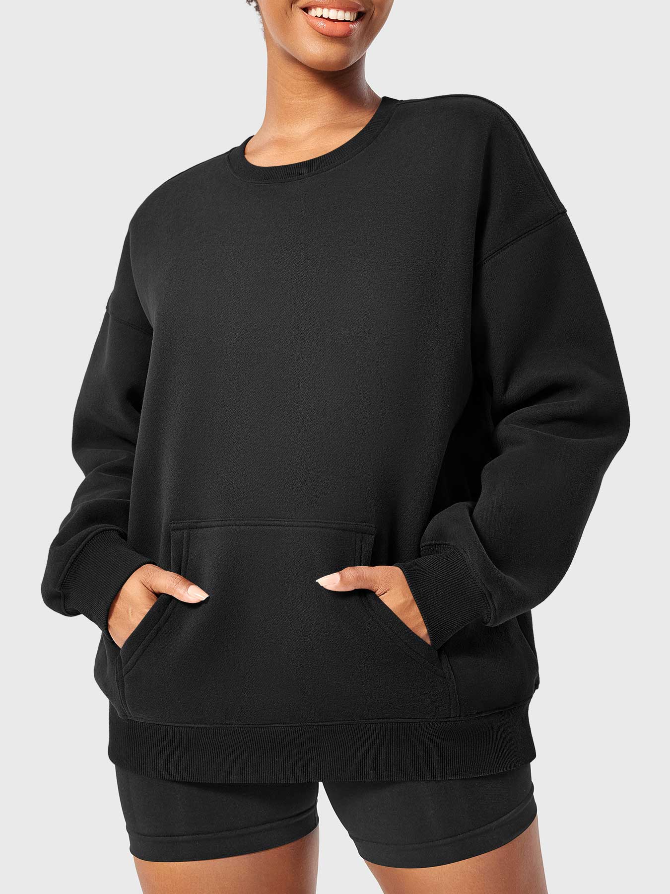 YGLEO Jocely Oversized Fleece Sweatshirts