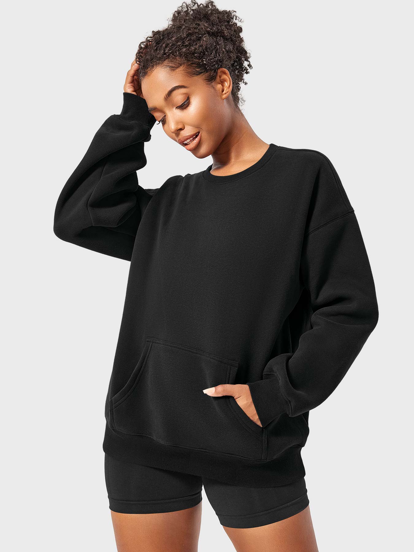 YGLEO Jocely Oversized Fleece Sweatshirts