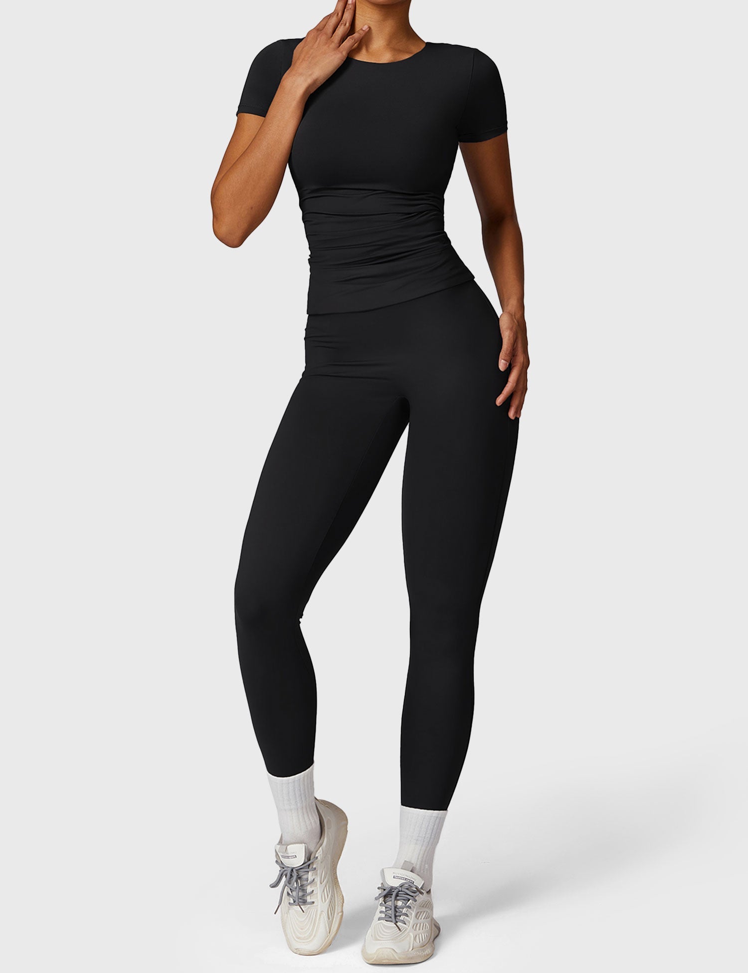 YGLEO Short Sleeve Crew Neck T Shirts