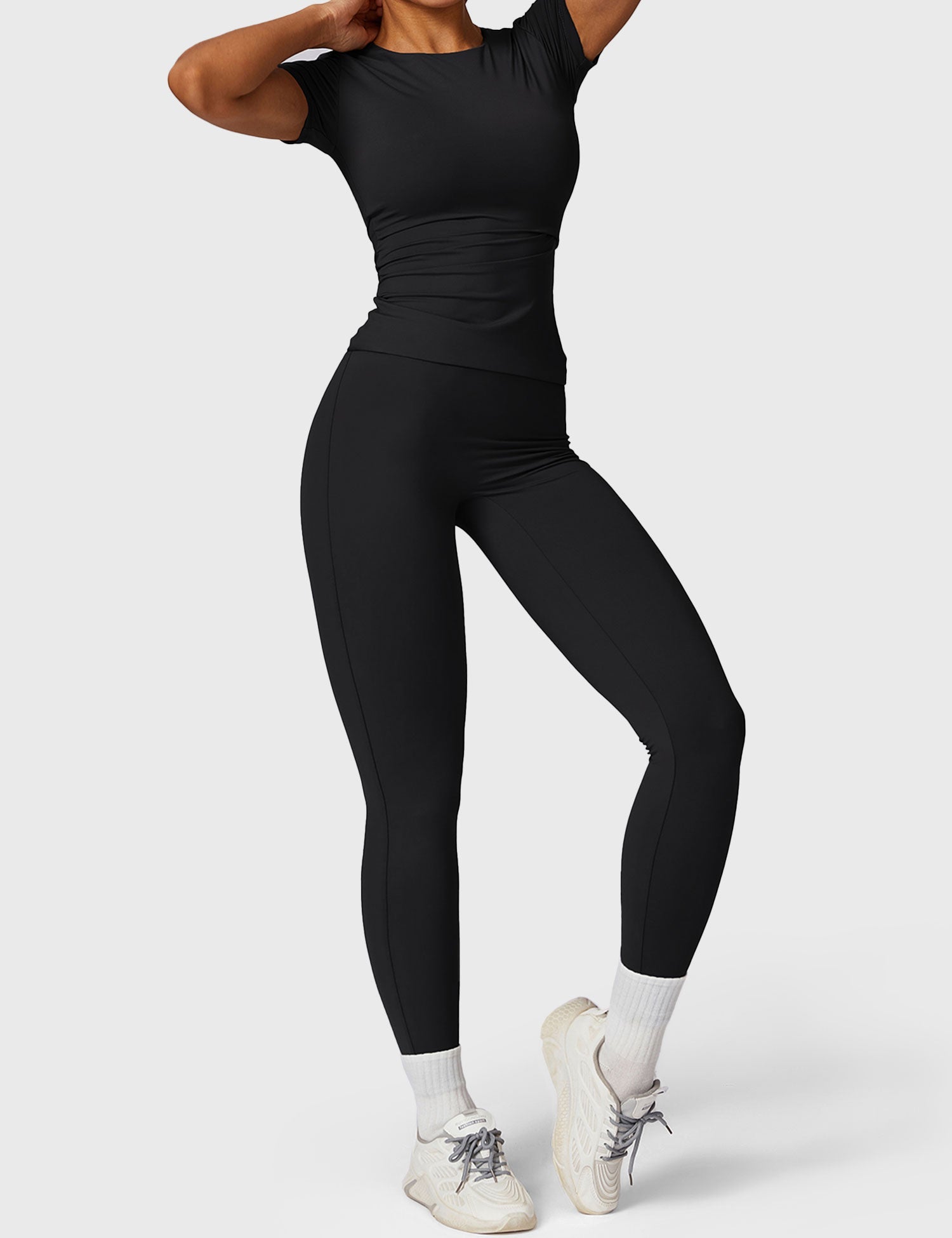 YGLEO Short Sleeve Crew Neck T Shirts