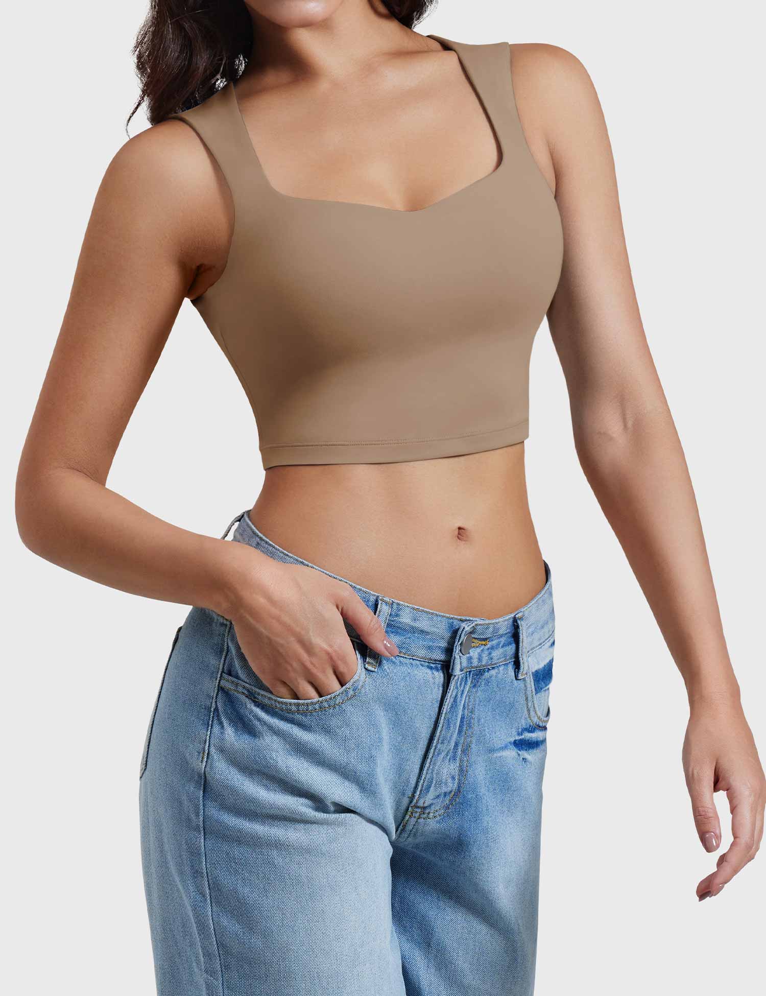 YGLEO Lelia Sleeveless Crop Top