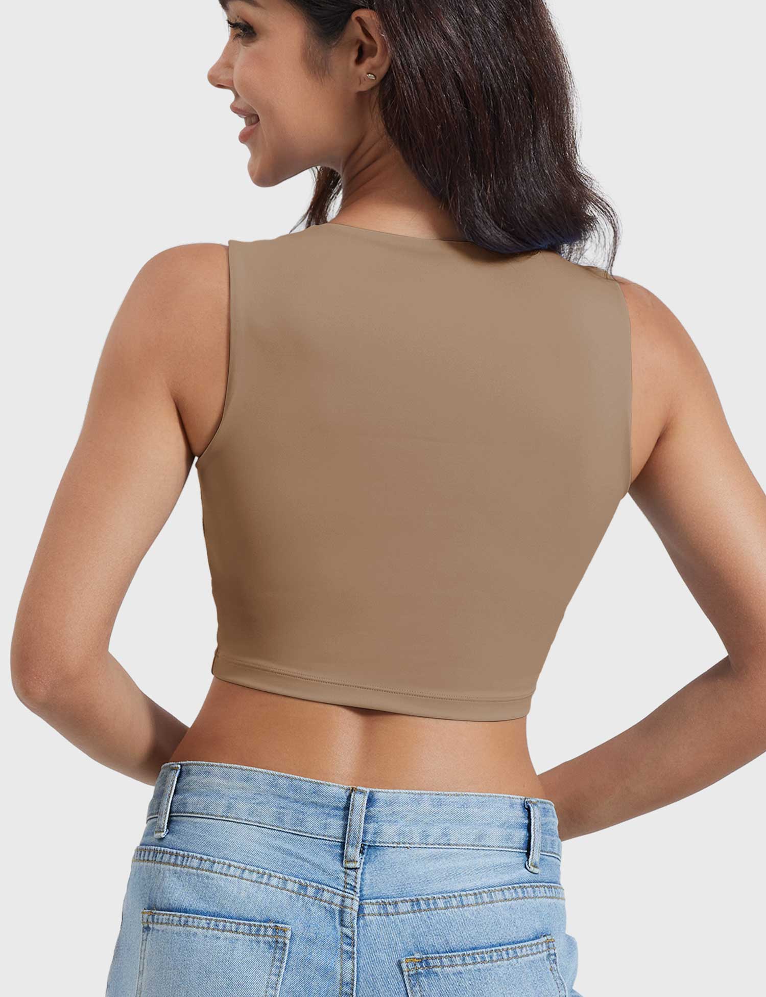 YGLEO Lelia Sleeveless Crop Top