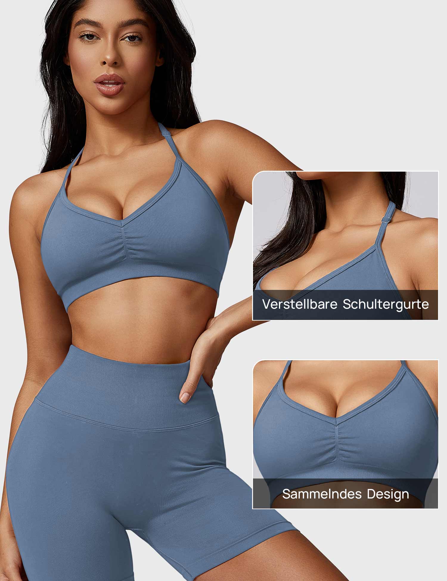 YGLEO Hedy Halter Sports Bra