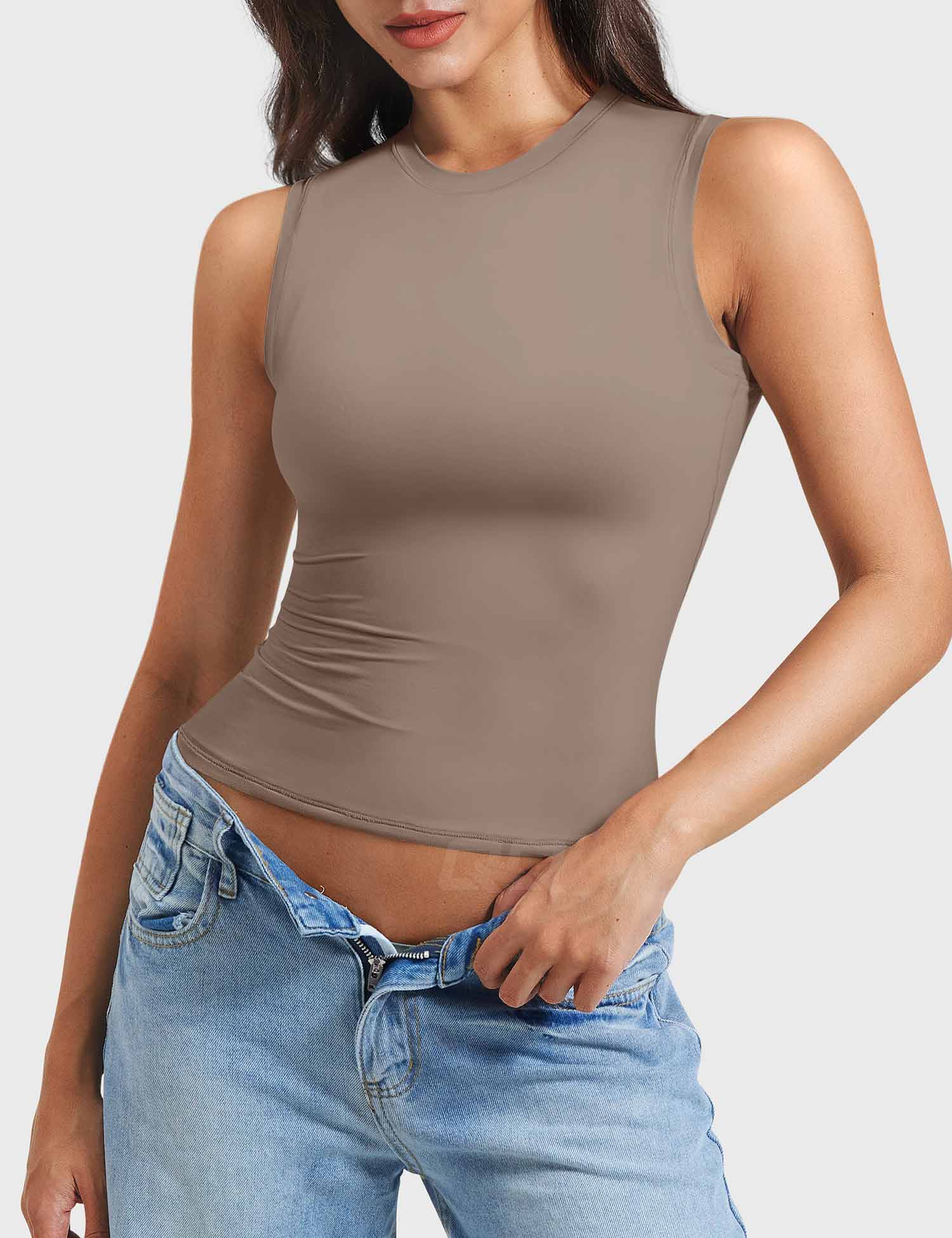 YGLEO Sweeney Mock Neck Tank
