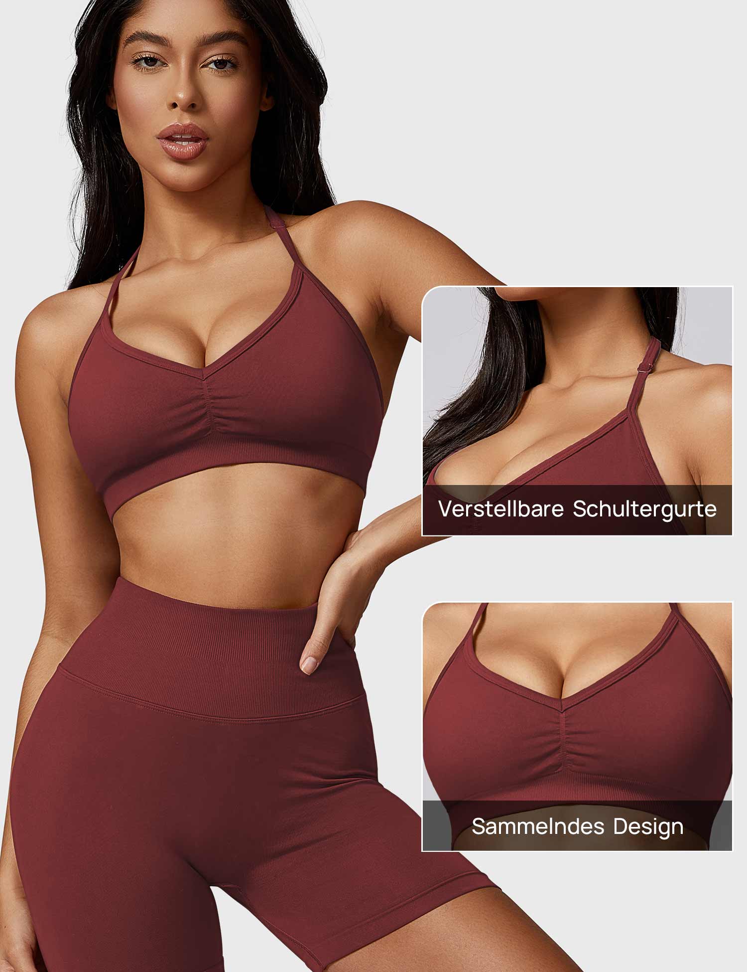 YGLEO Hedy Halter Sports Bra