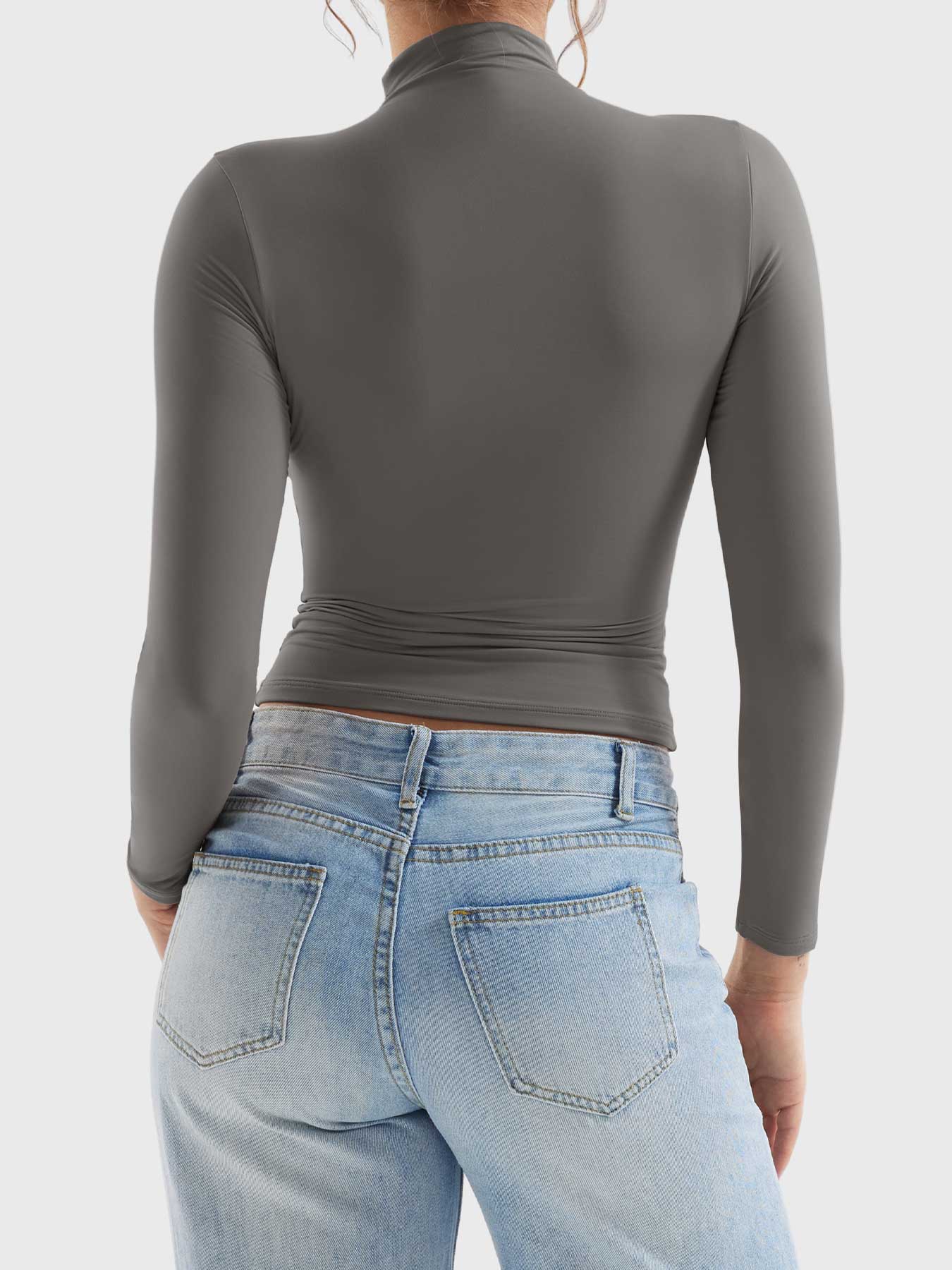 YGLEO Sariah Turtle Neck Long Sleeves Shirts