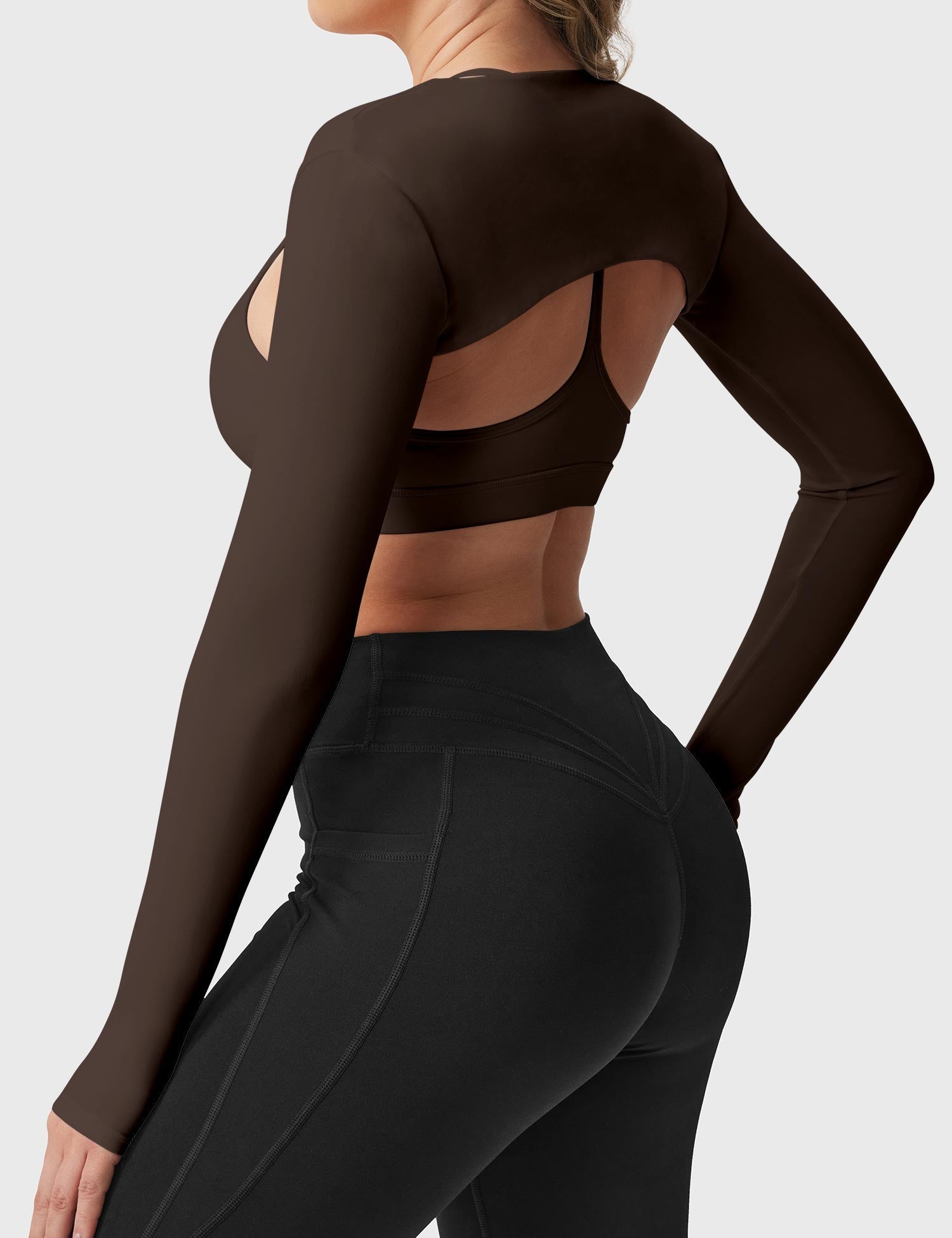 YGLEO Mini Long Sleeve Bolero Shrug