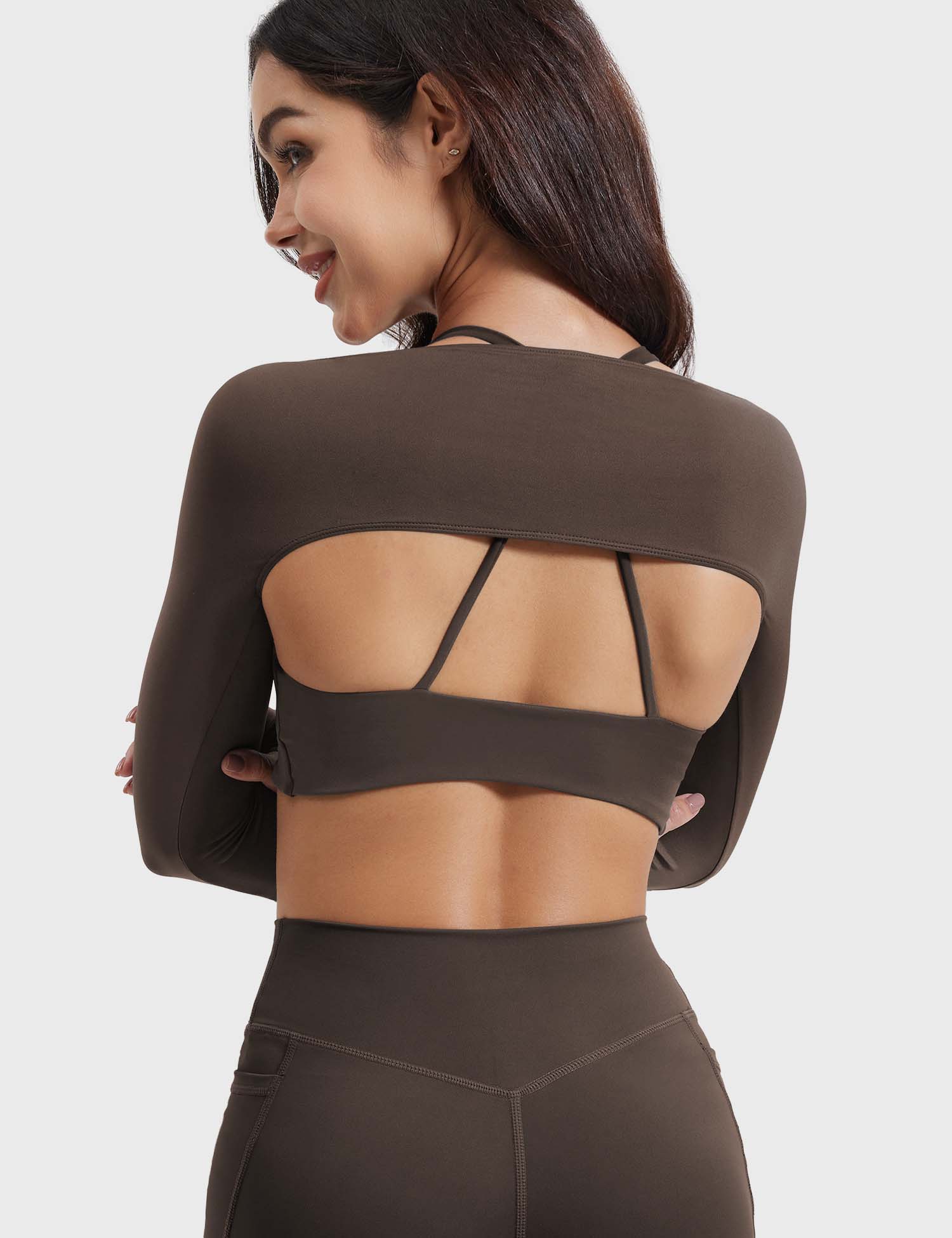 YGLEO Kozie Long Sleeve Bolero Shrug