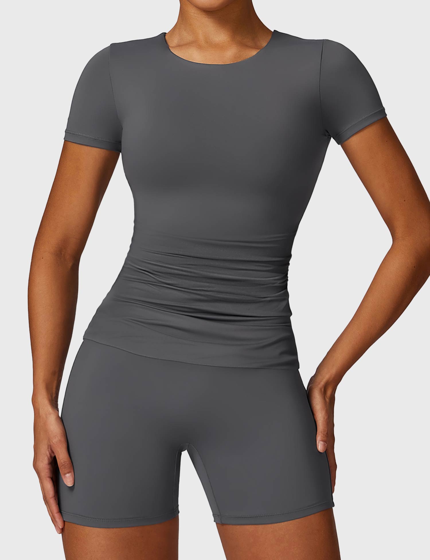 YGLEO Short Sleeve Crew Neck T Shirts