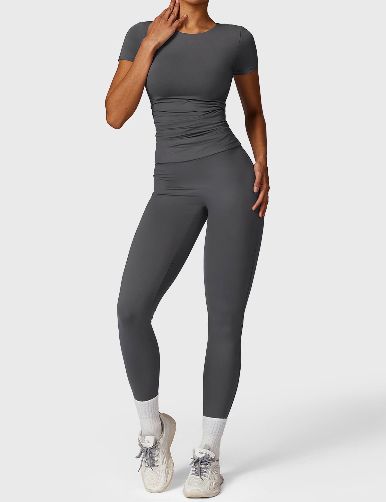 YGLEO Short Sleeve Crew Neck T Shirts