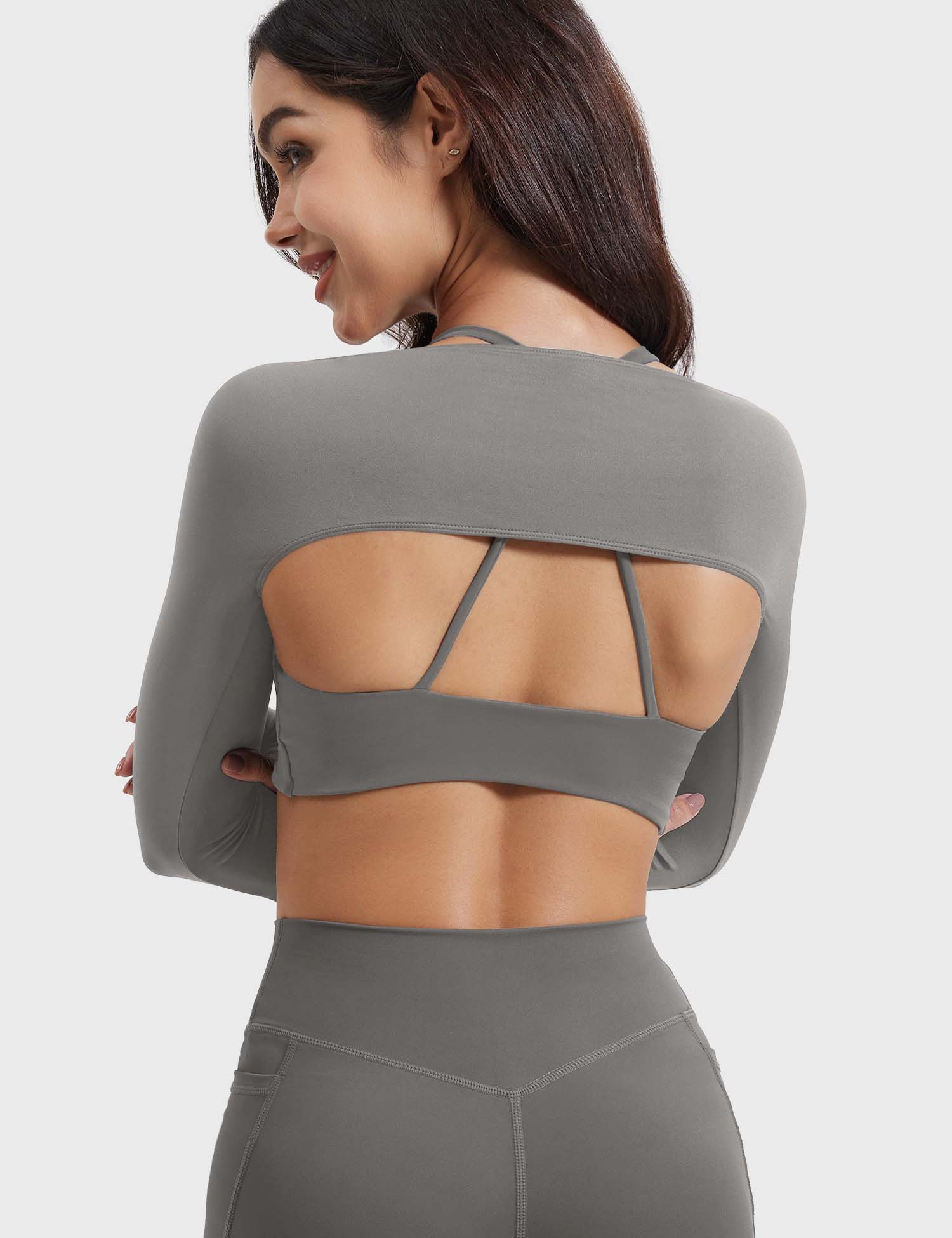 YGLEO Kozie Long Sleeve Bolero Shrug