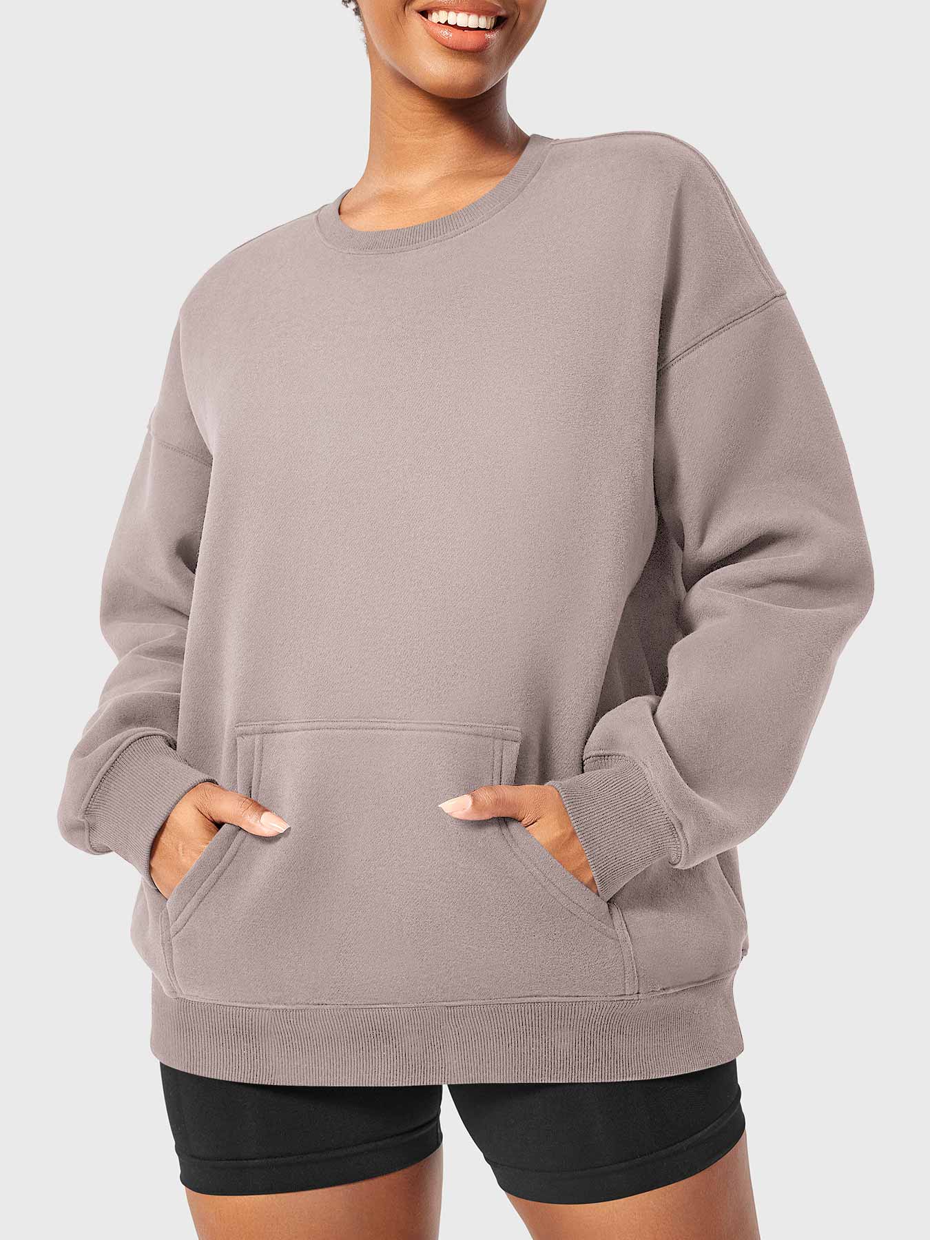 YGLEO Jocely Oversized Fleece Sweatshirts