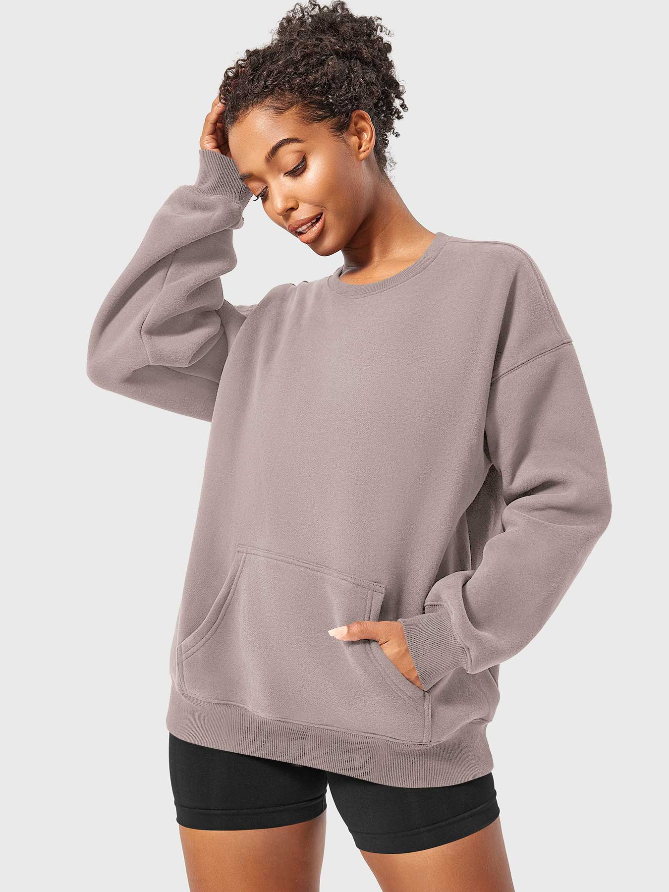 YGLEO Jocely Oversized Fleece Sweatshirts