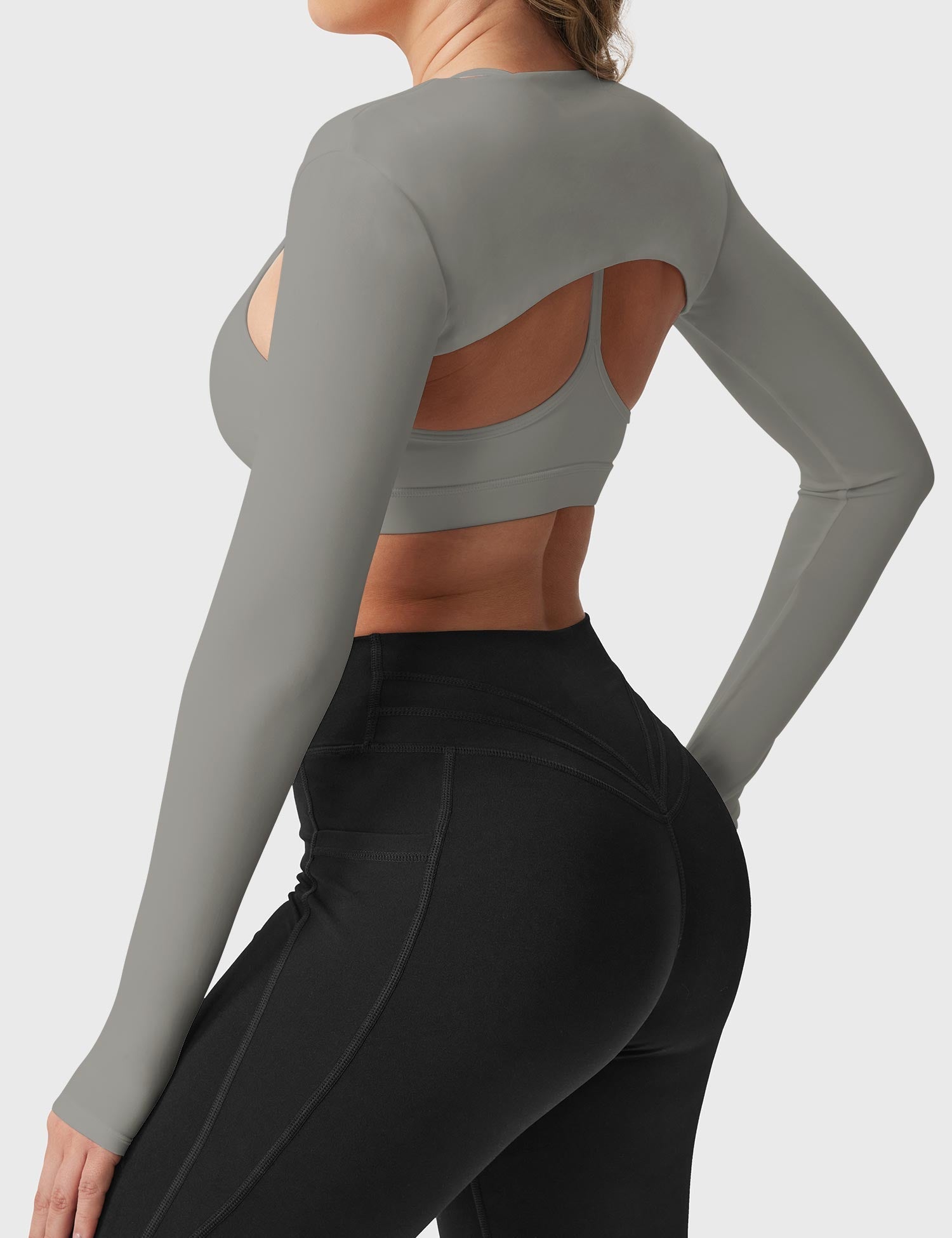 YGLEO Mini Long Sleeve Bolero Shrug