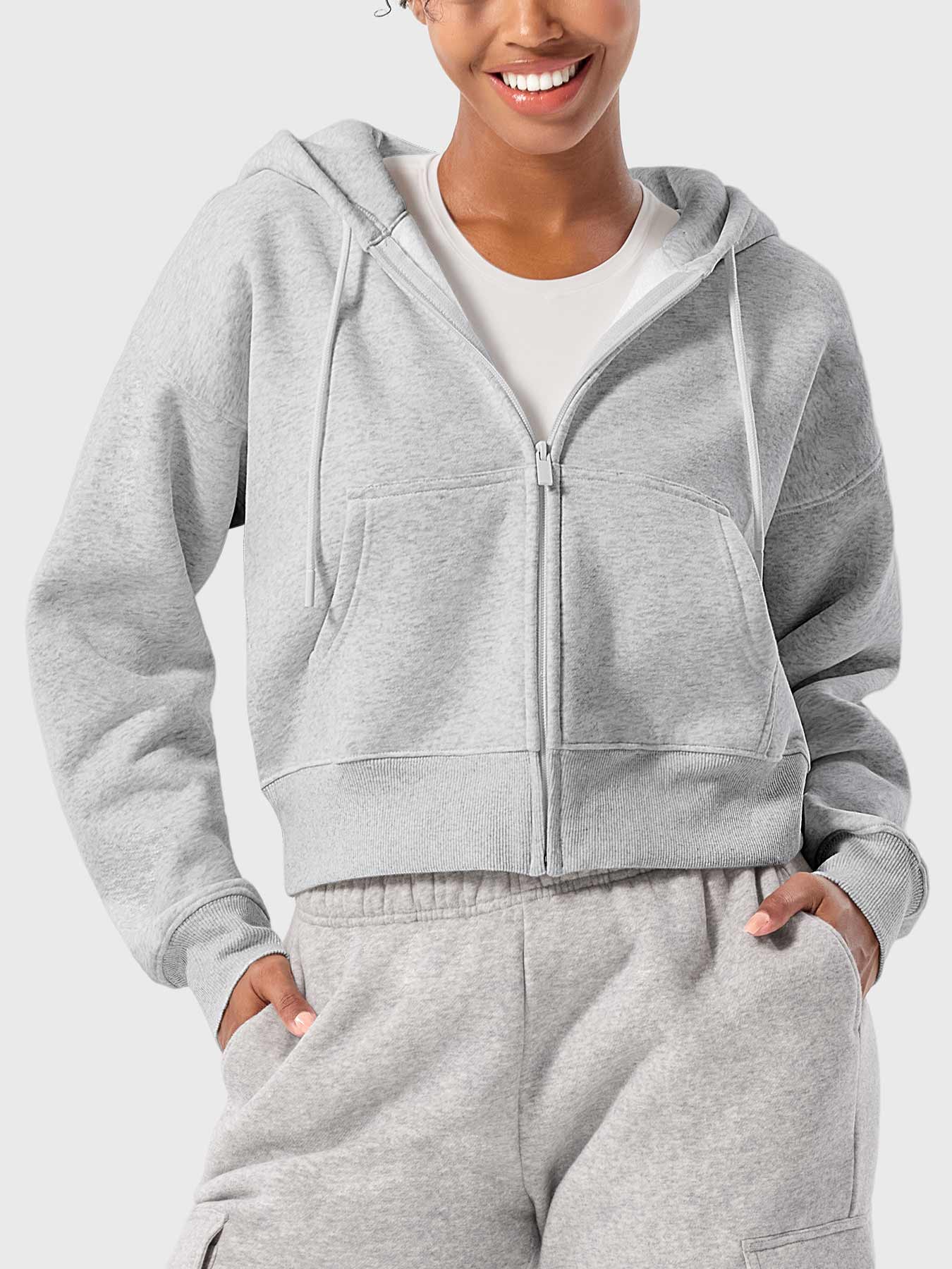 YGLEO Katrine Zip Up Fleece Hoodies