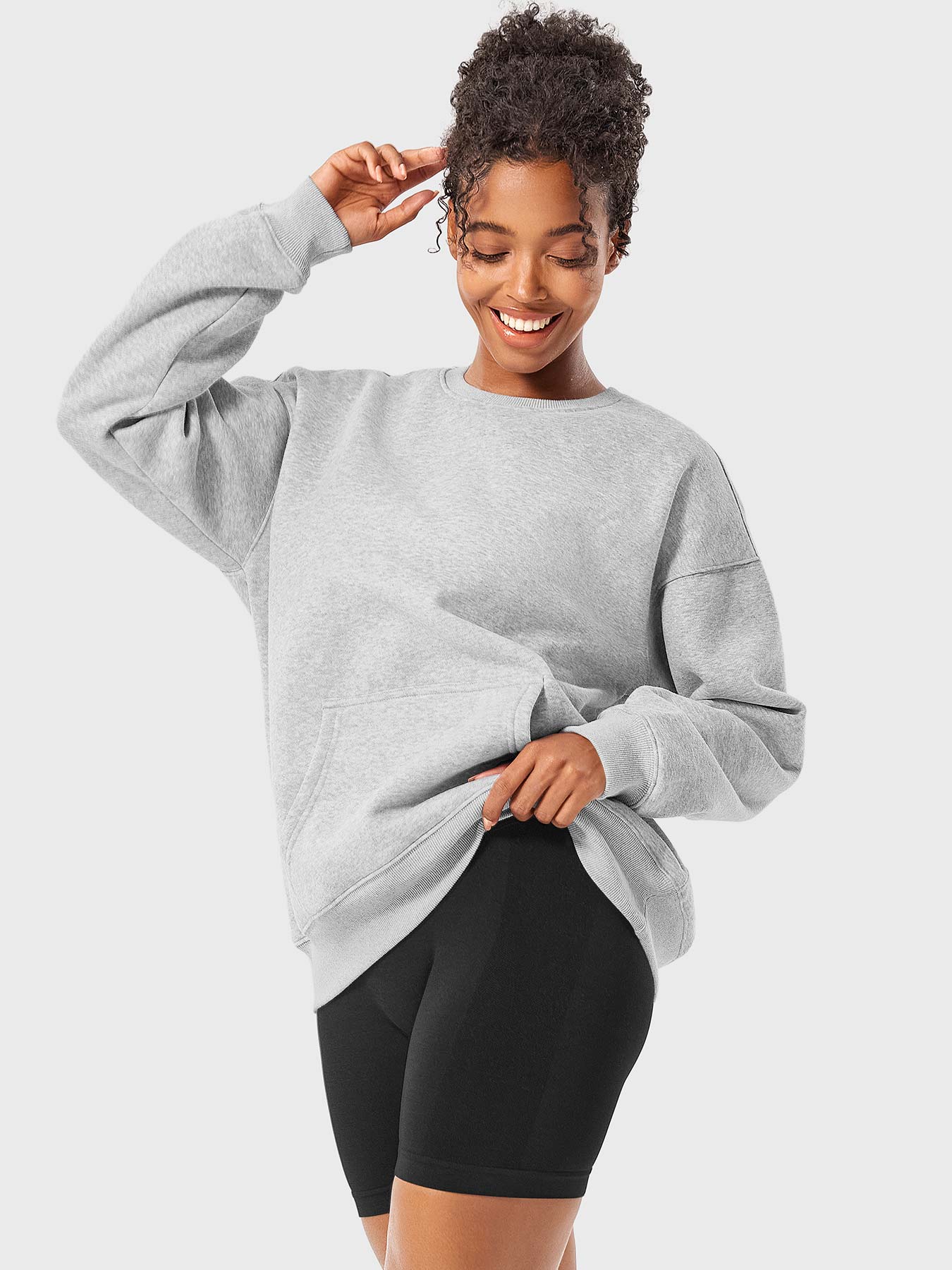YGLEO Jocely Oversized Fleece Sweatshirts