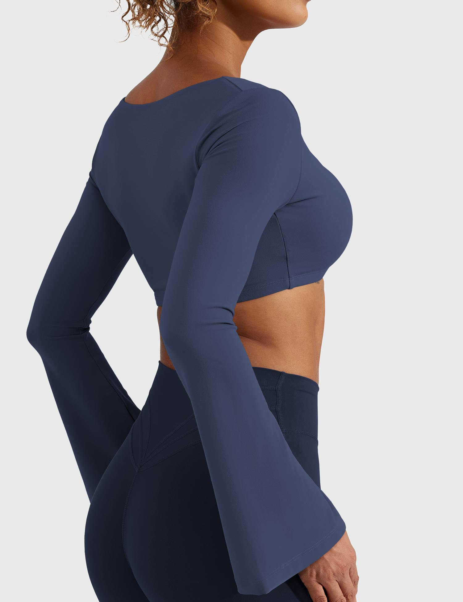 YGLEO Sweety Long Sleeves Crop Top