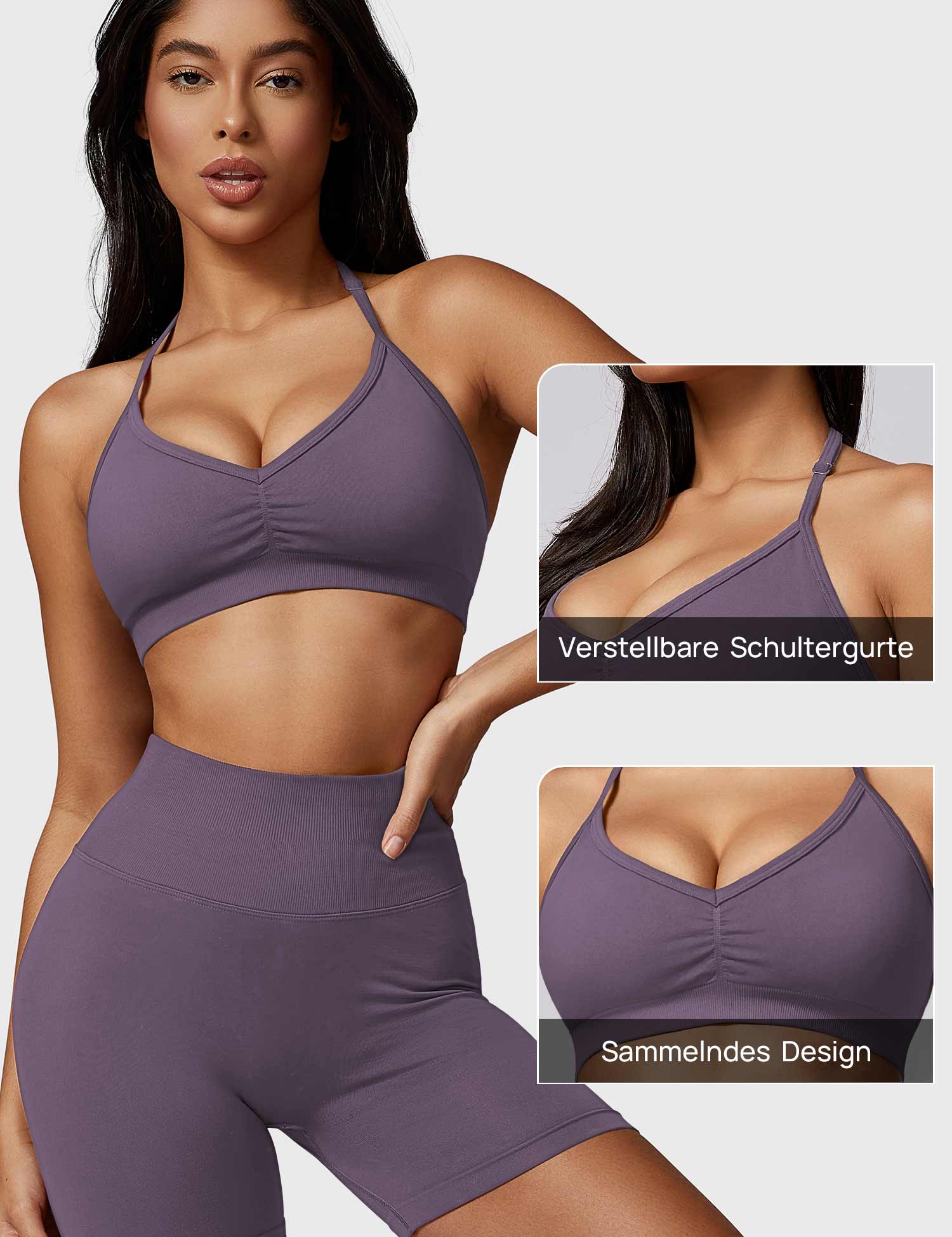 YGLEO Hedy Halter Sports Bra