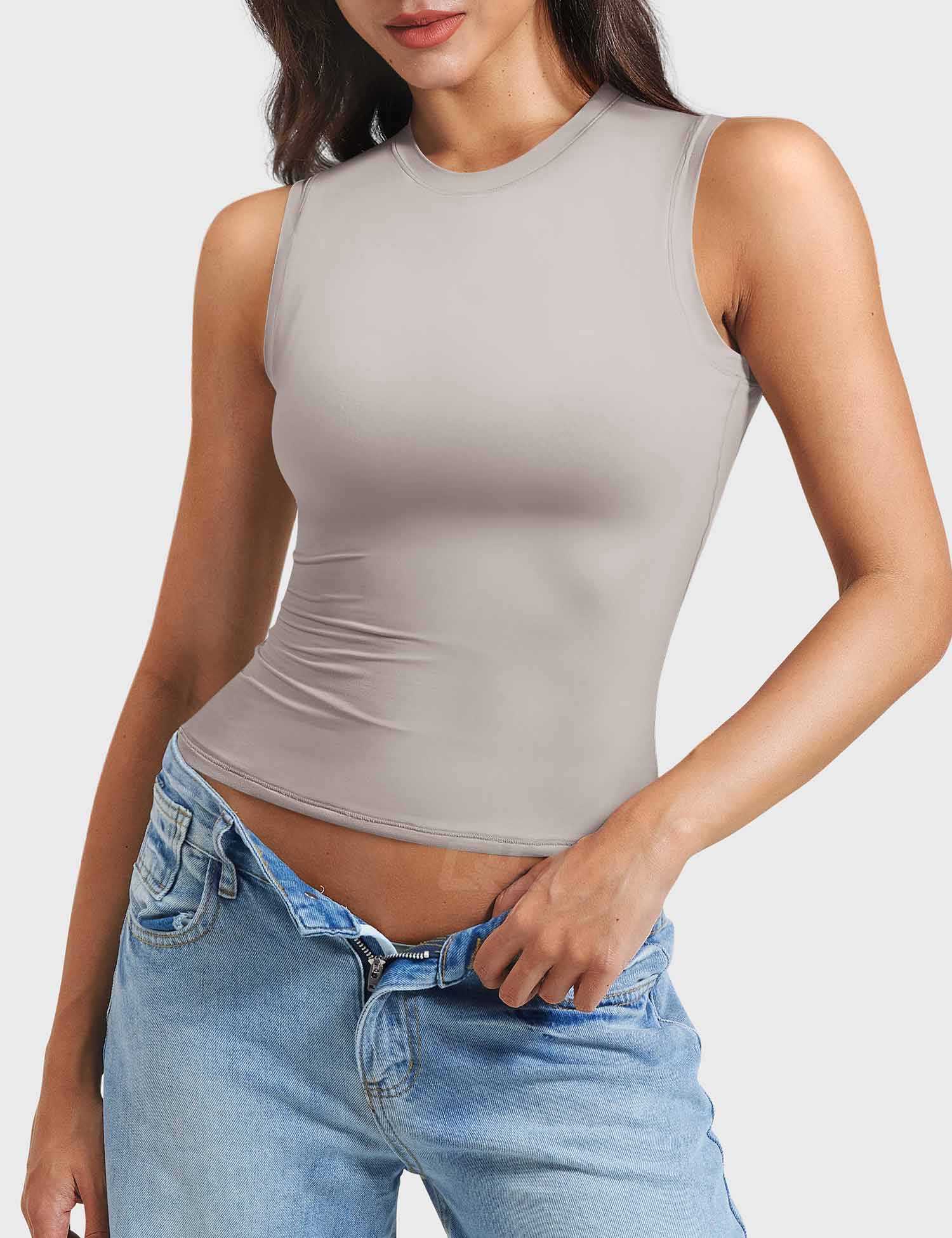 YGLEO Sweeney Mock Neck Tank