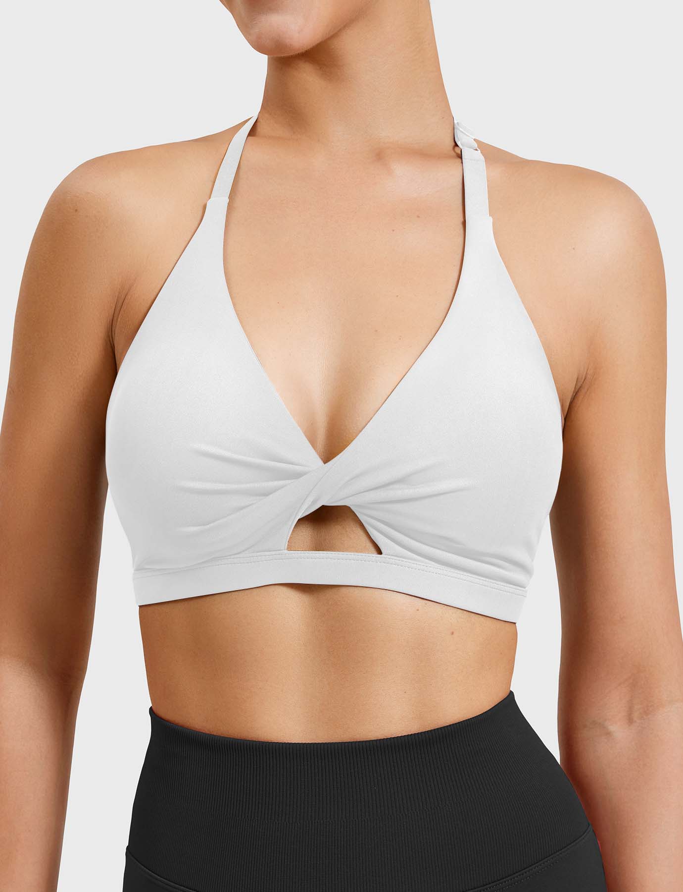 YGLEO Micaela Twist Front Sports Bra