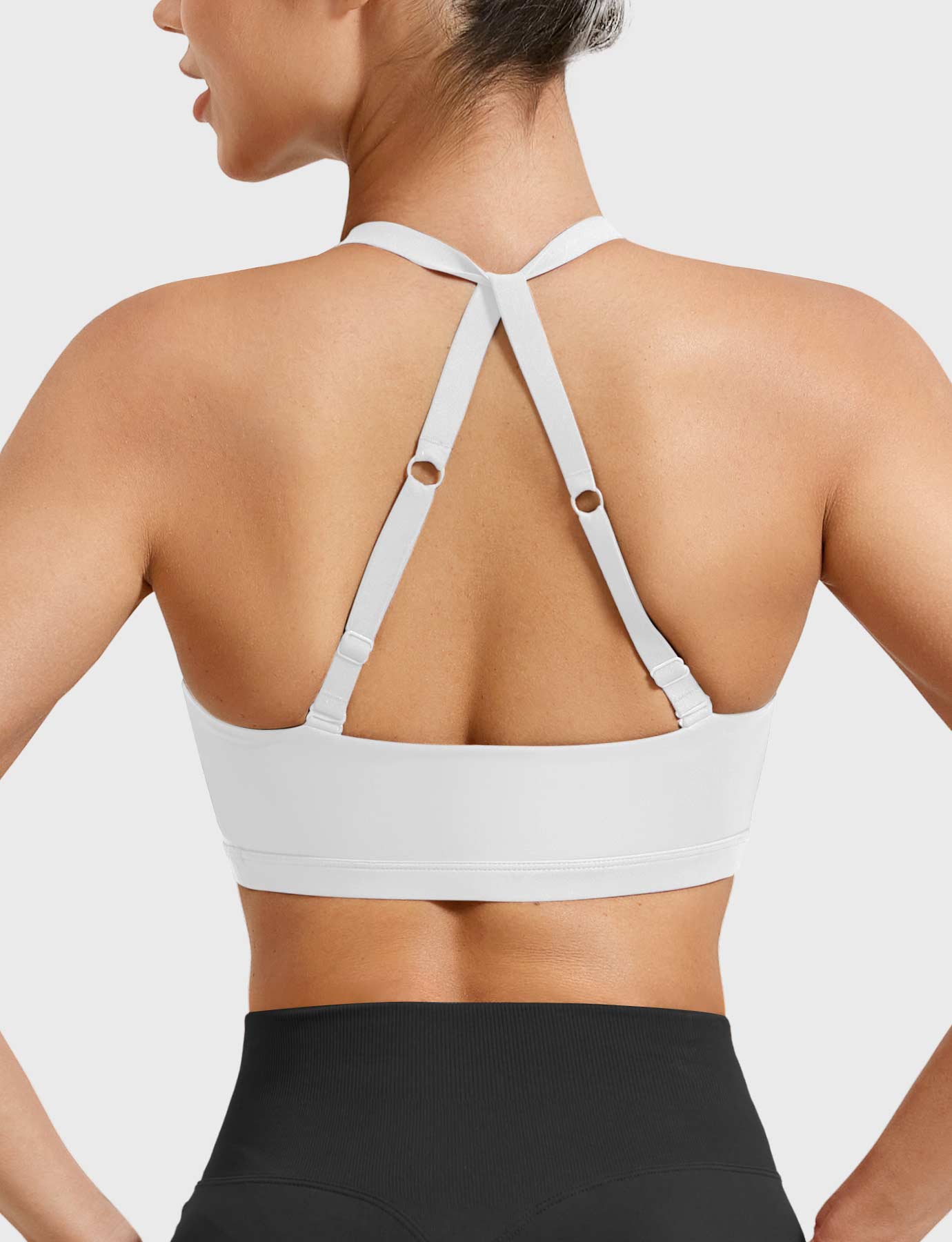 YGLEO Micaela Twist Front Sports Bra