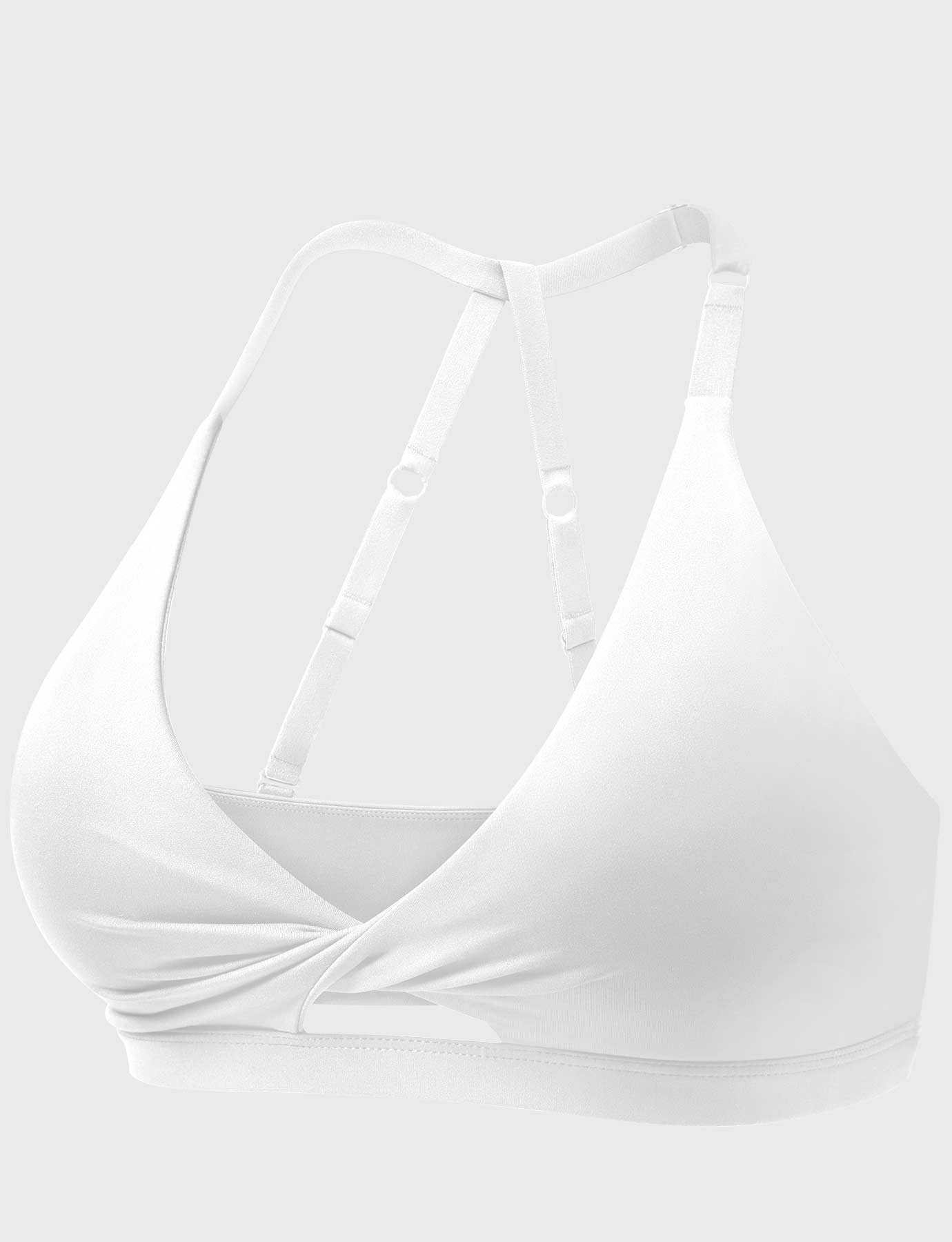 YGLEO Micaela Twist Front Sports Bra
