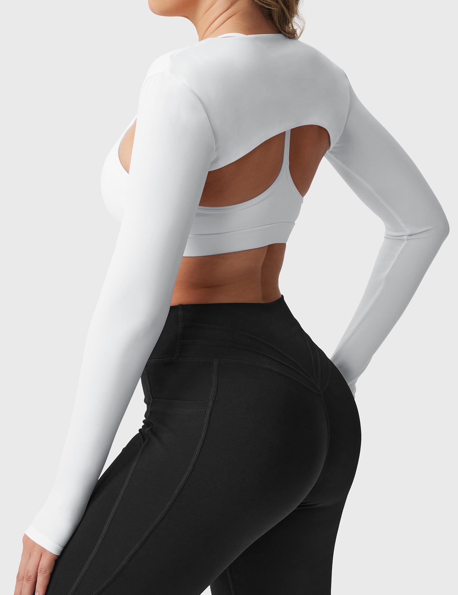 YGLEO Mini Long Sleeve Bolero Shrug