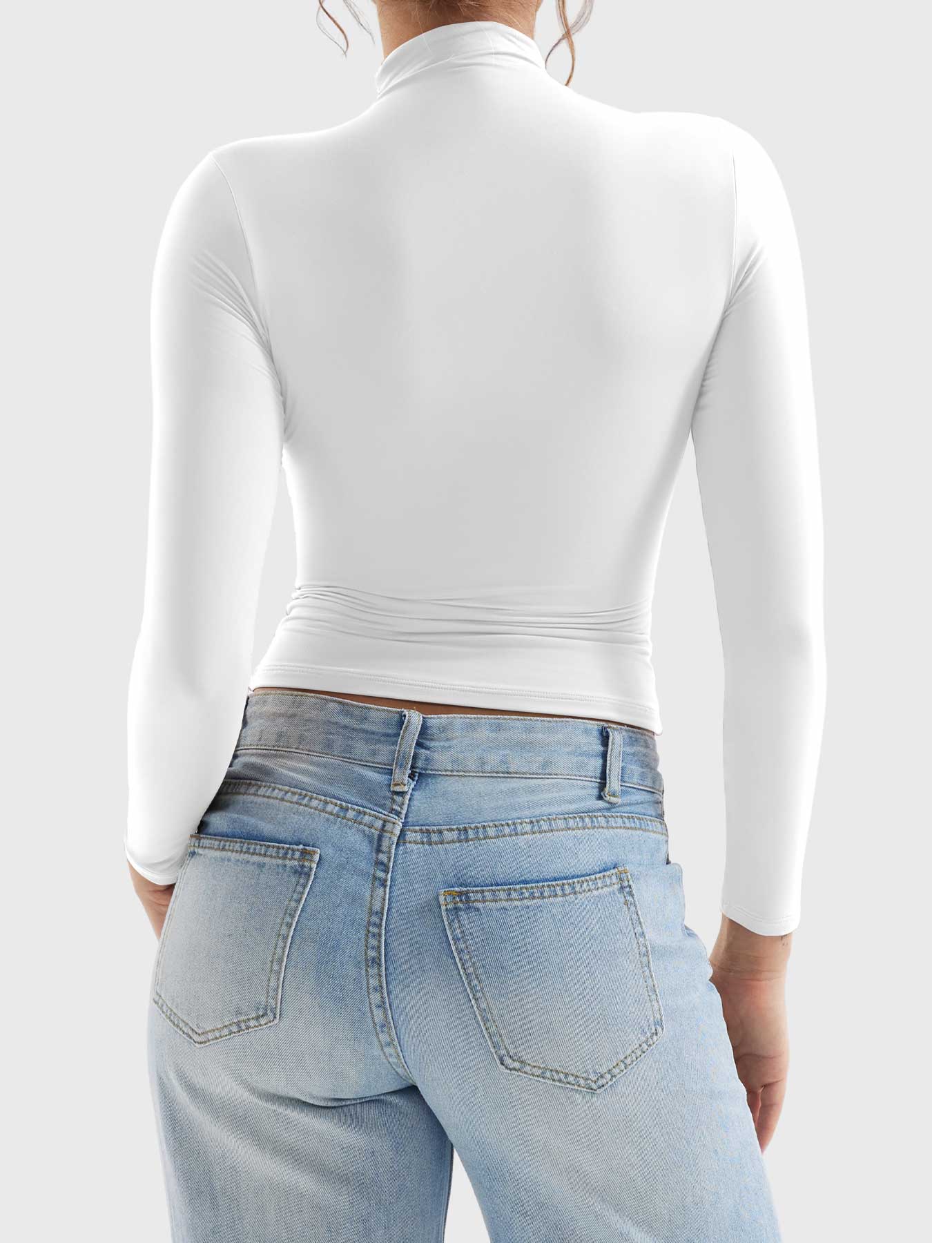 YGLEO Sariah Turtle Neck Long Sleeves Shirts