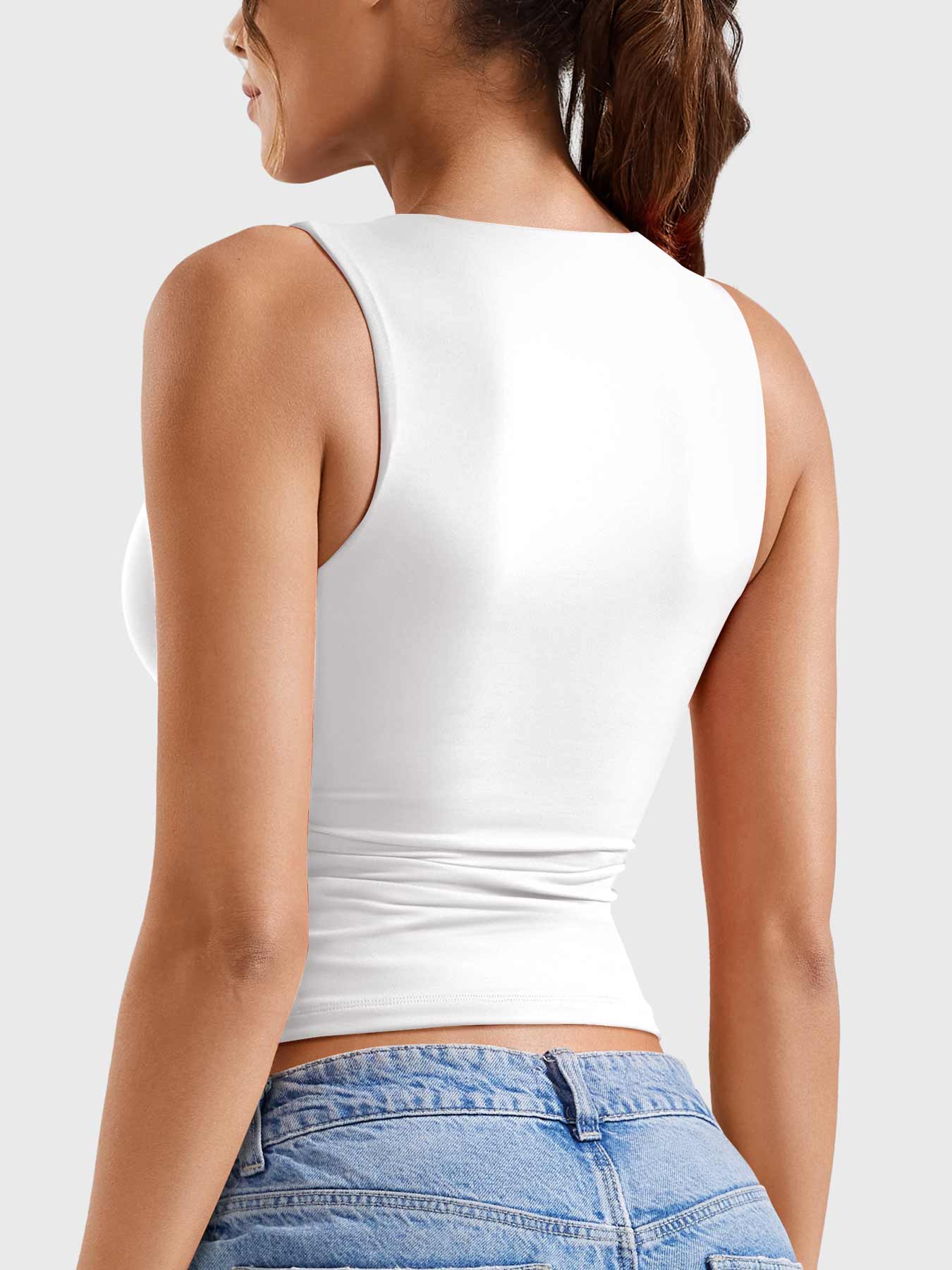 YGLEO Laurisa Half Zip Tank Top