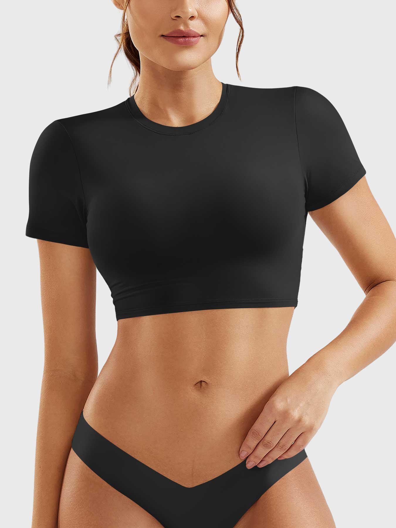 YGLEO Colin Short Sleeves Crop Top