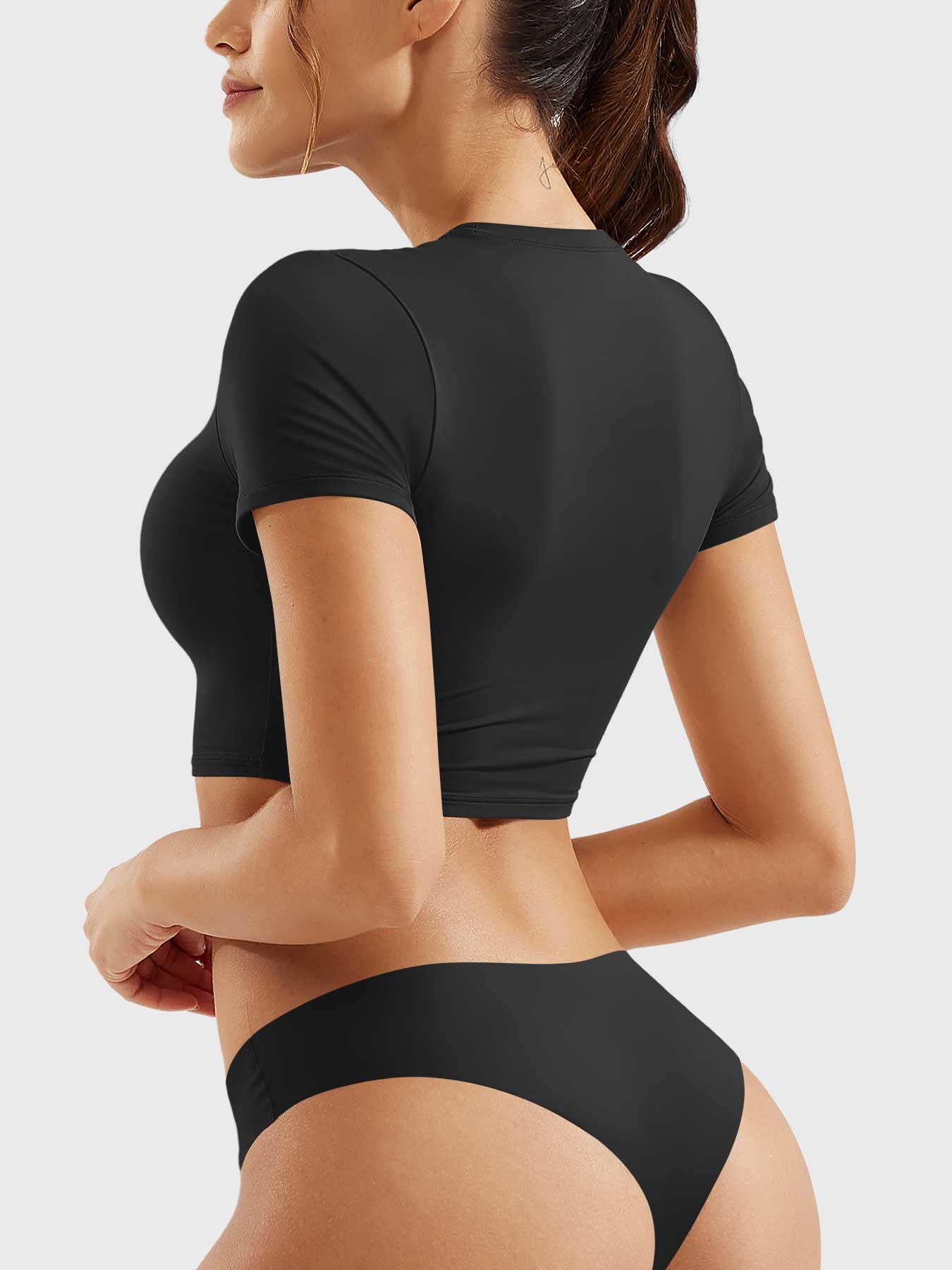 YGLEO Colin Short Sleeves Crop Top