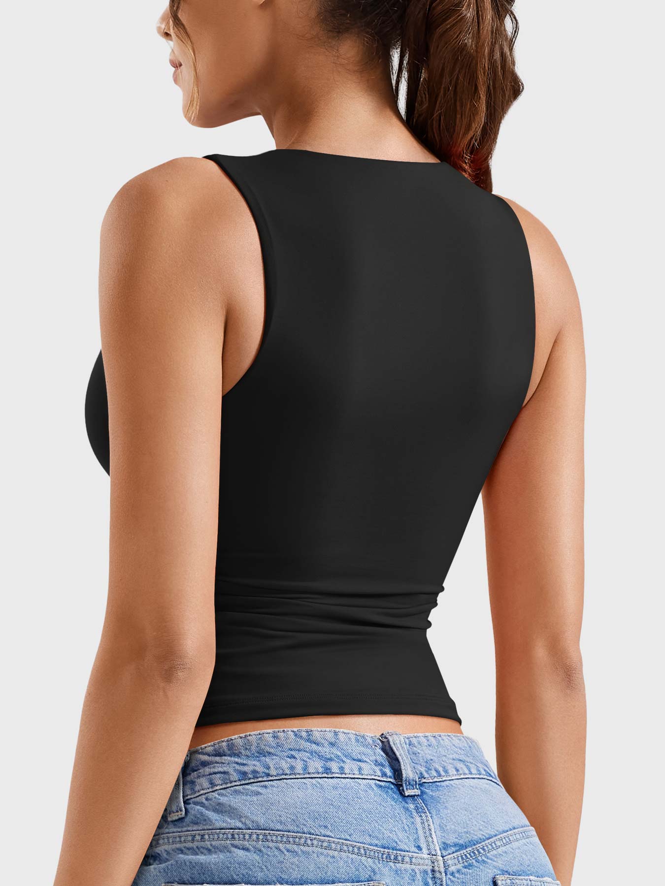 YGLEO Laurisa Half Zip Tank Top